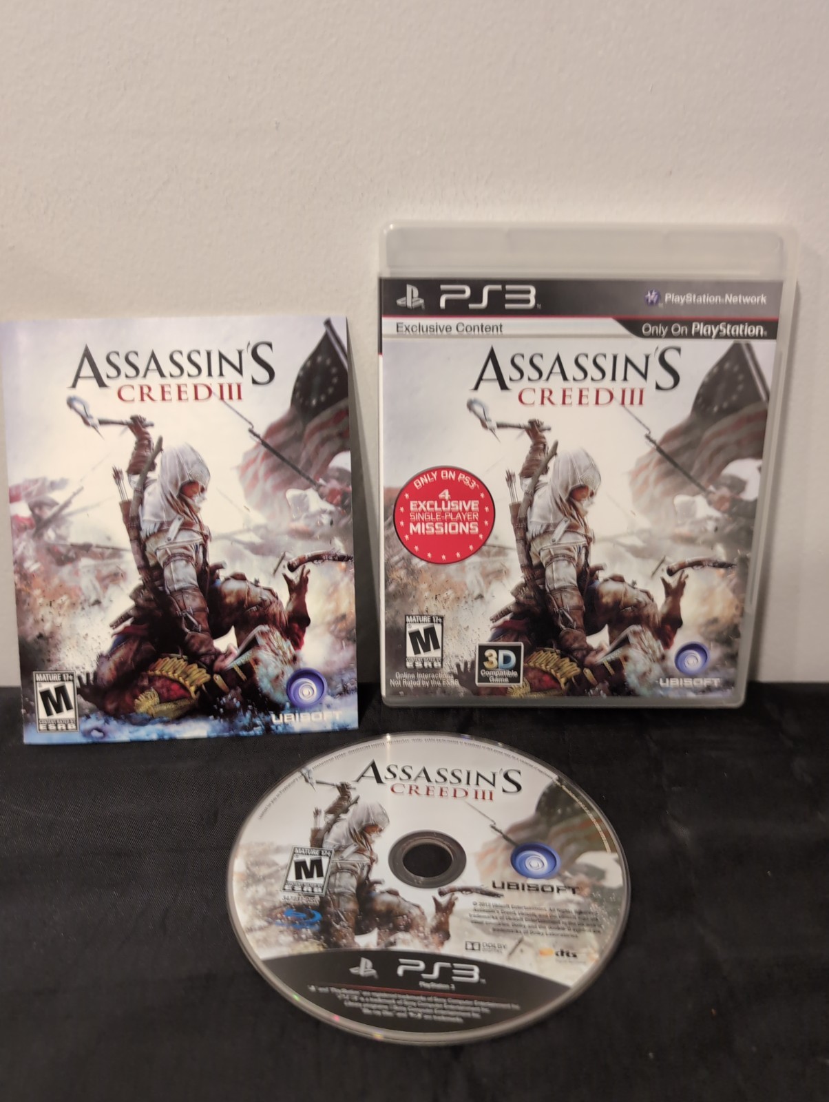 Assassin’s Creed III Sony PlayStation 3 PS3 Complete CIB
