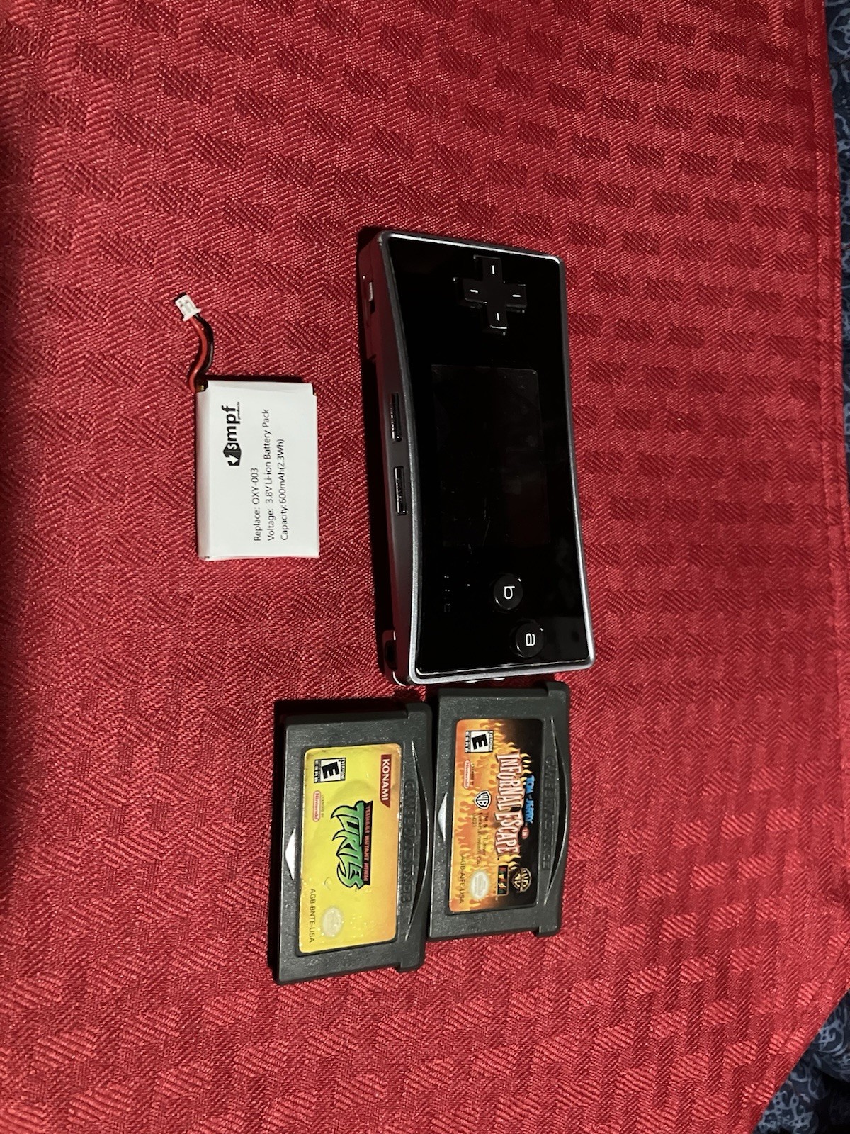 Nintendo Game Boy Micro Black/Silver Handheld Console
