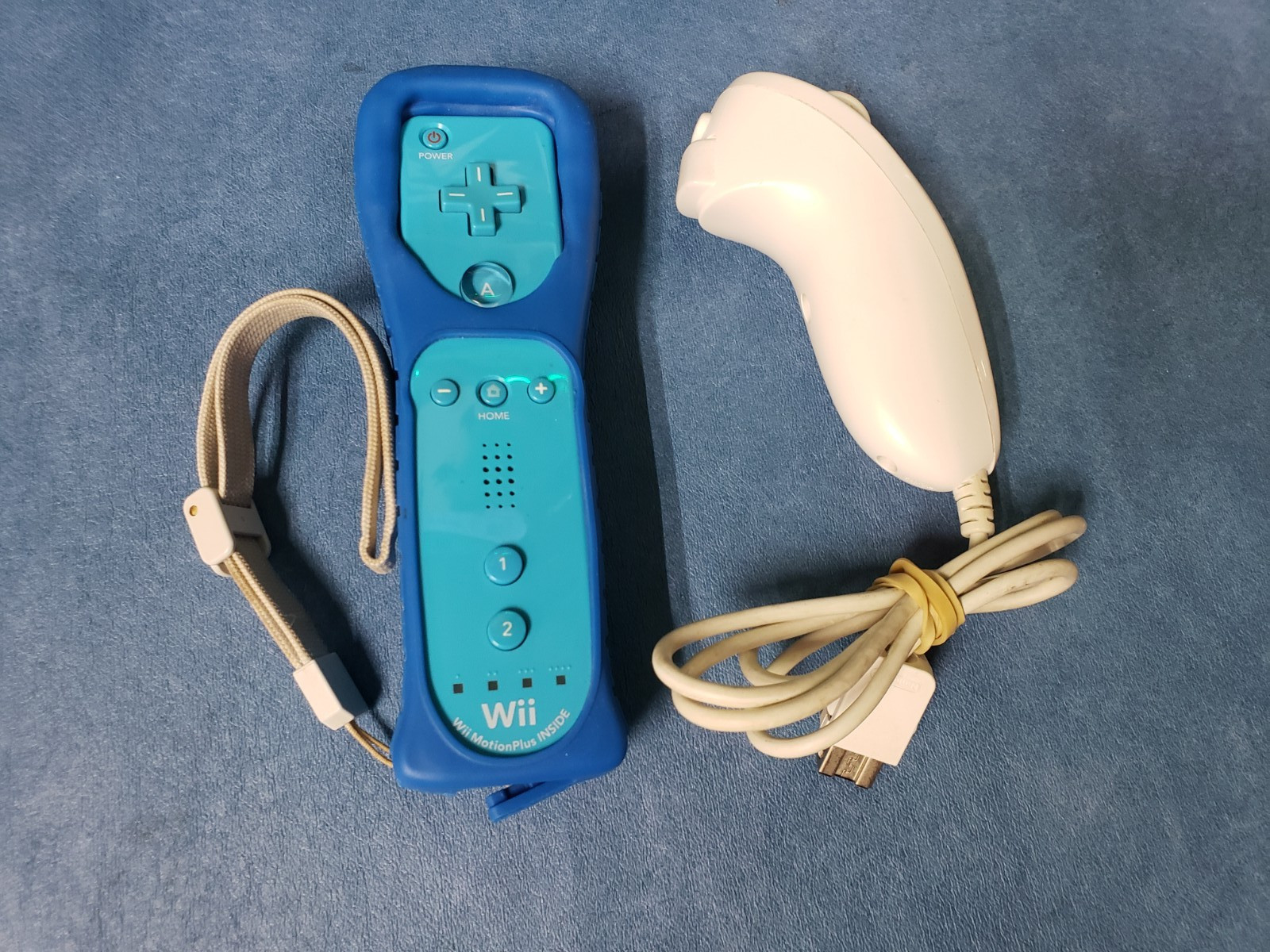 Official OEM Nintendo Wii Motion Plus Remote Controller Blue RVL-036