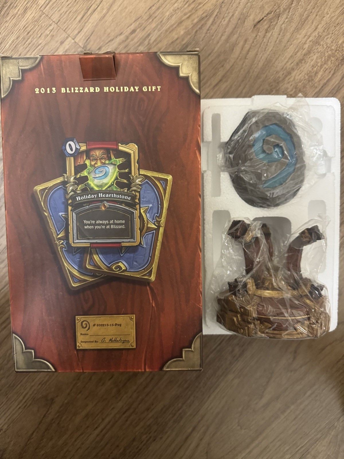 Hearthstone Blizzard Employee Holiday Gift Statue Sculpture 2013 Lights Up Works