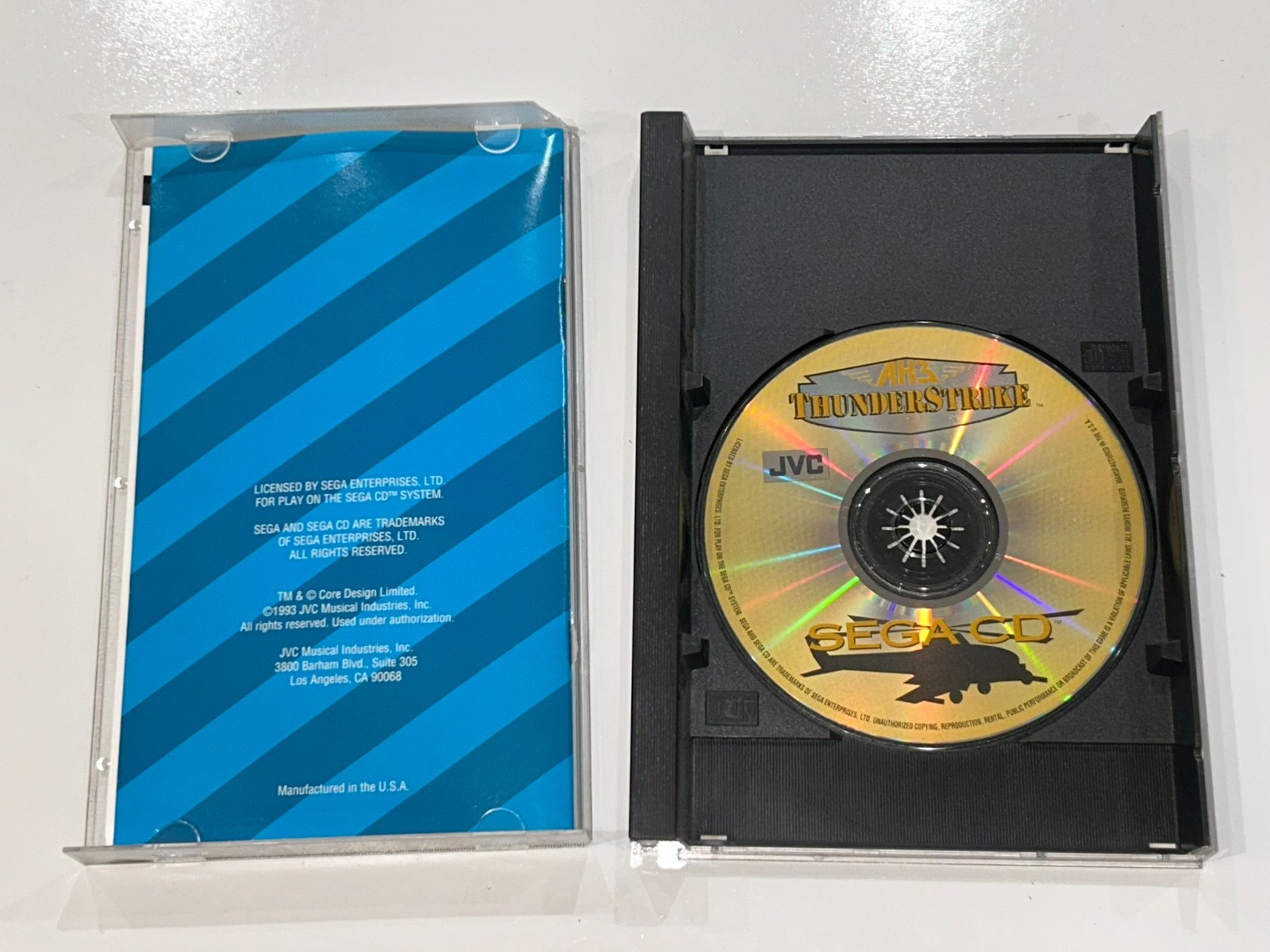 4 Sega CD Games (Racing Aces, Stellar-Fire, ThunderStrike, Tomcat Alley) Lot 8
