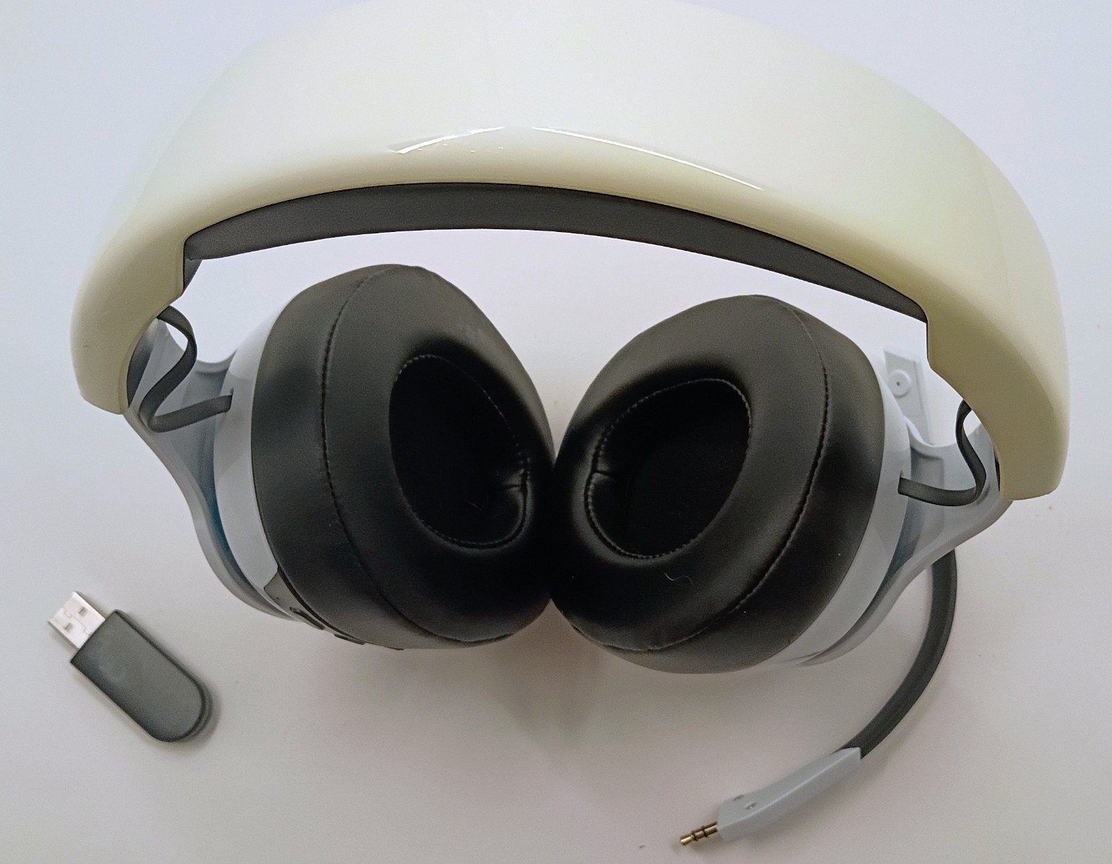 Wireless Gaming Headset White 2.4GHz + Bluetooth + Wired, TESTED WORKING,…
