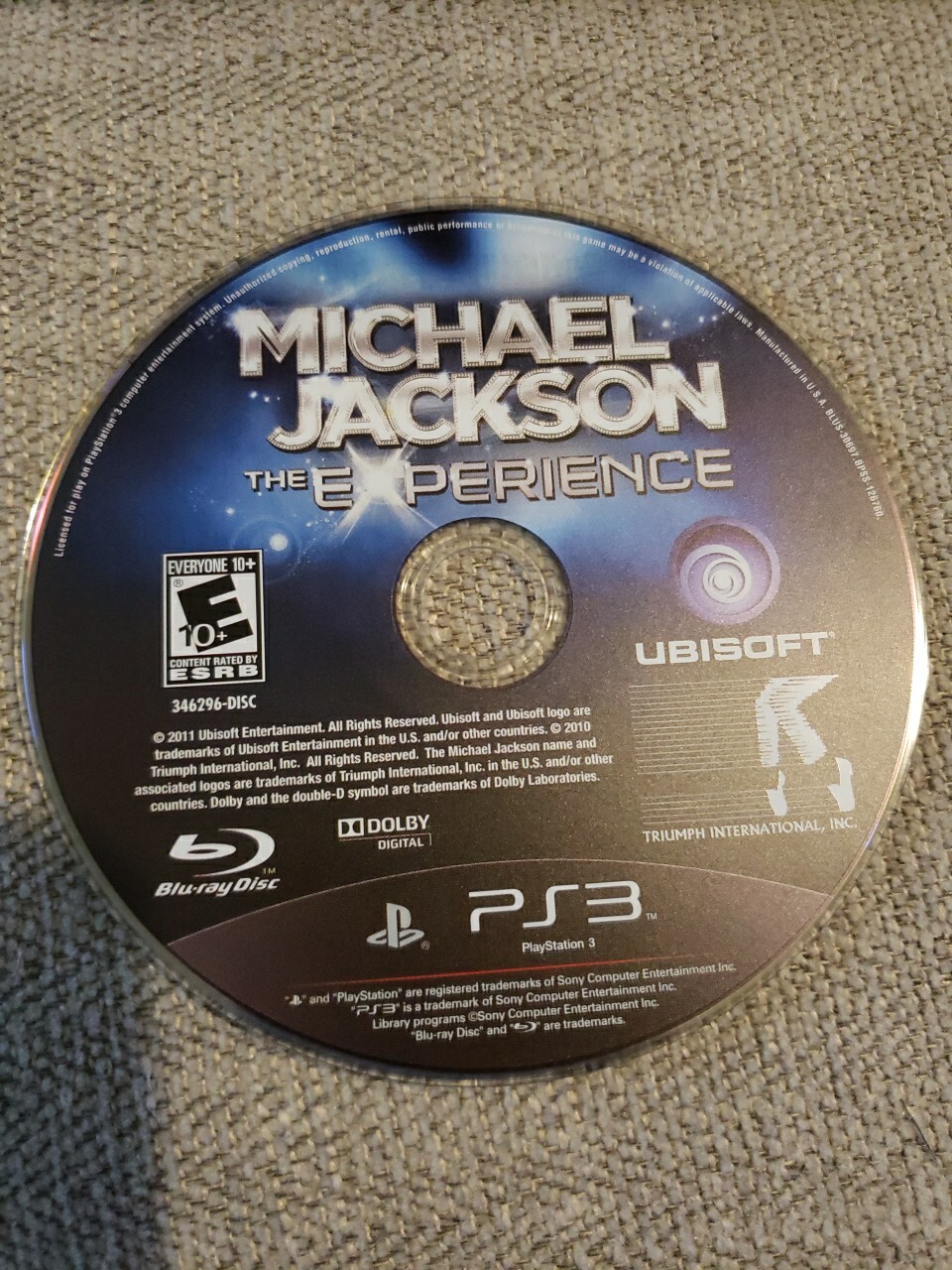 Michael Jackson: The Experience (Sony PS3) DISC ONLY – NO TRACKING