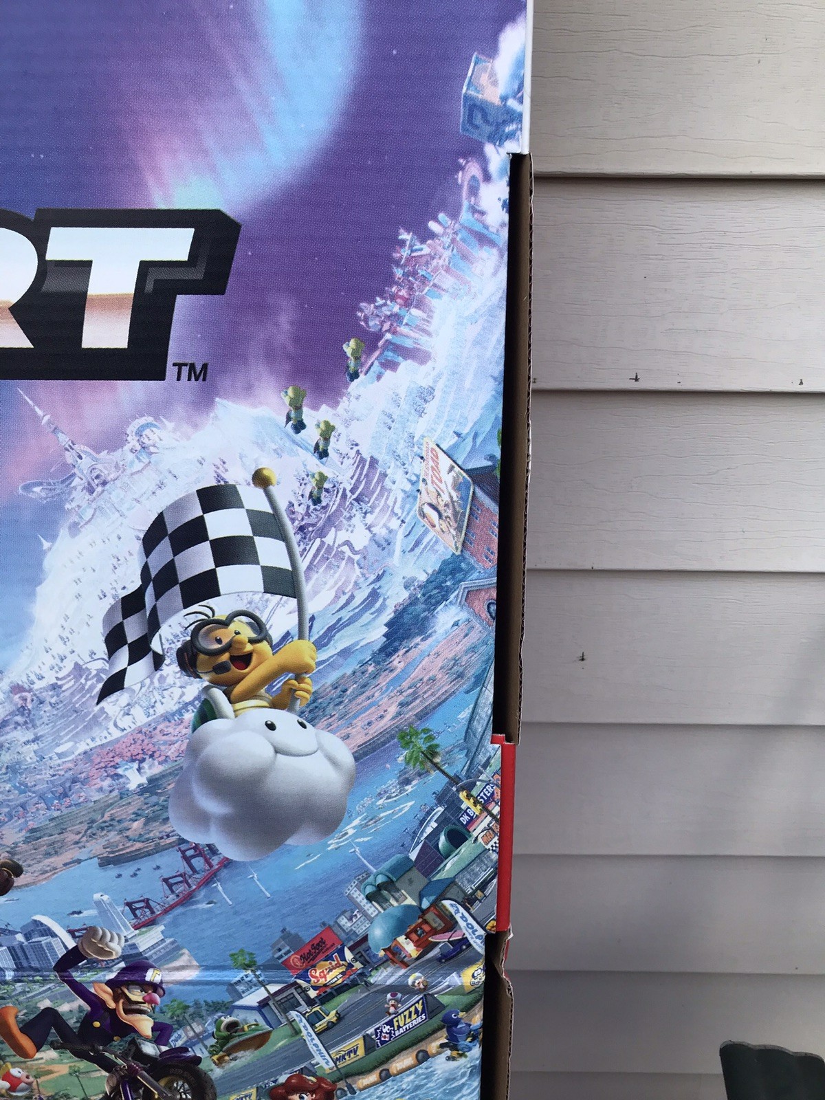 Lot Of 2 5ft Mario Kart World Cardboard Display Double Sided Nintendo Switch 2