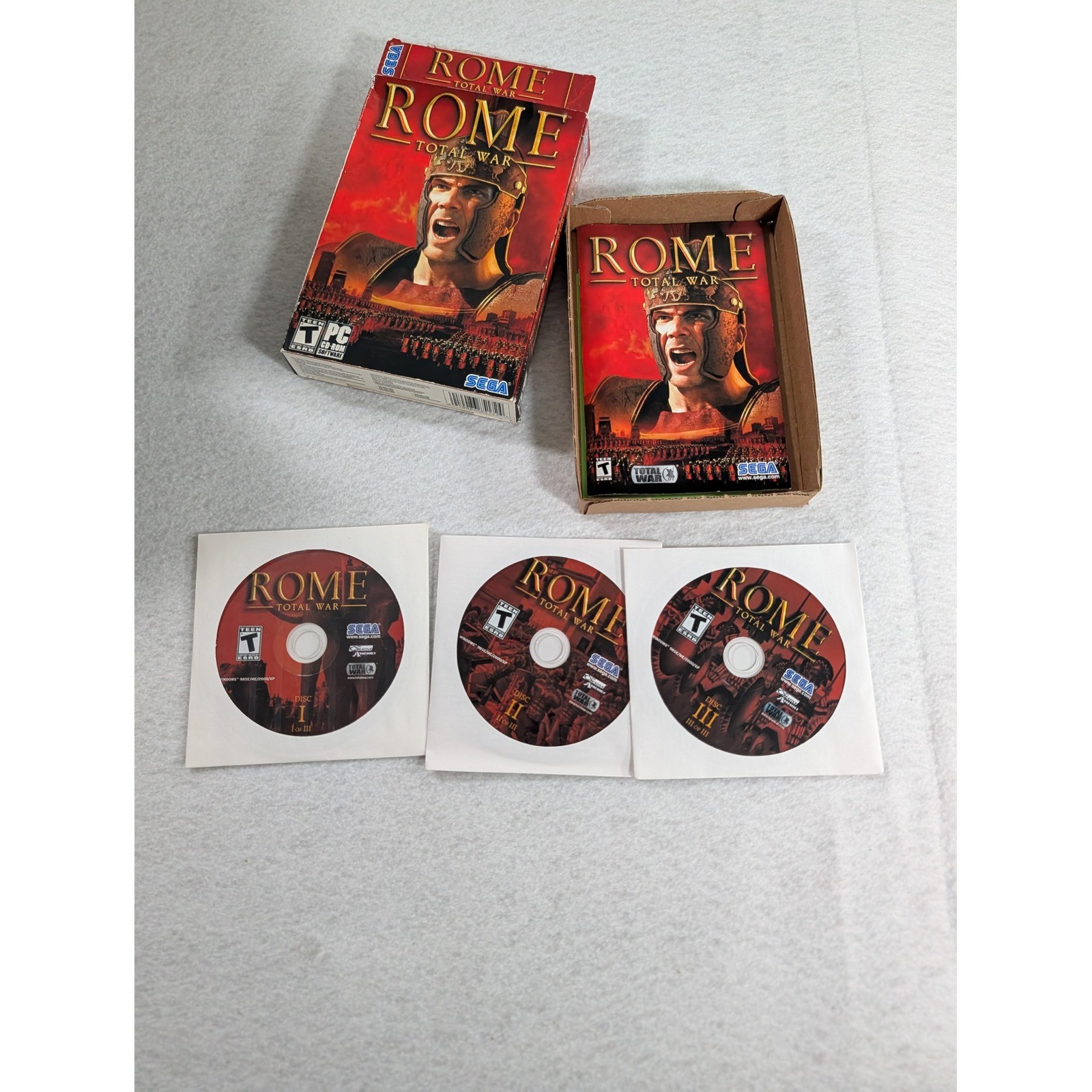 Vintage PC Game Lot Morrowind Rome Total War Age of Empires Pirates Stronghold