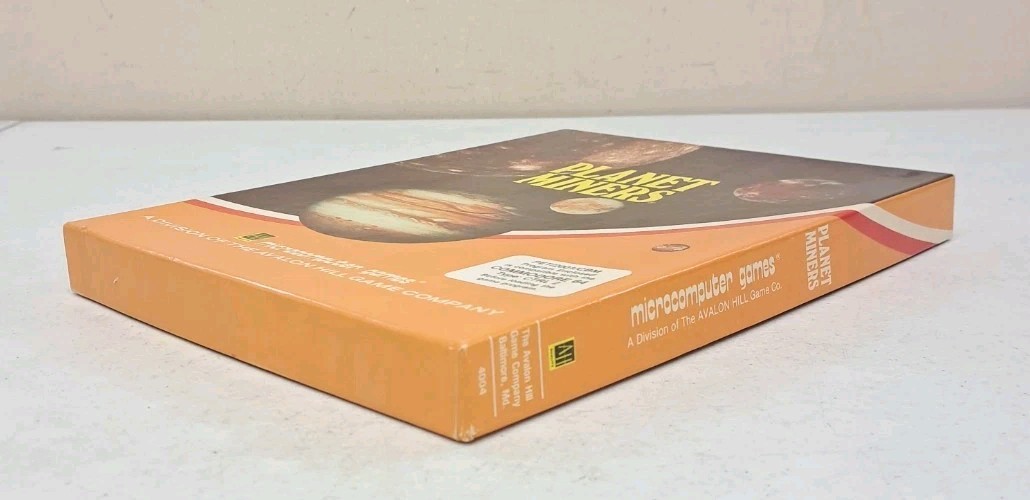 Vintage 1980 Planet Miners Game-Cassette-Commodore 64-Microcomputers-Simulation