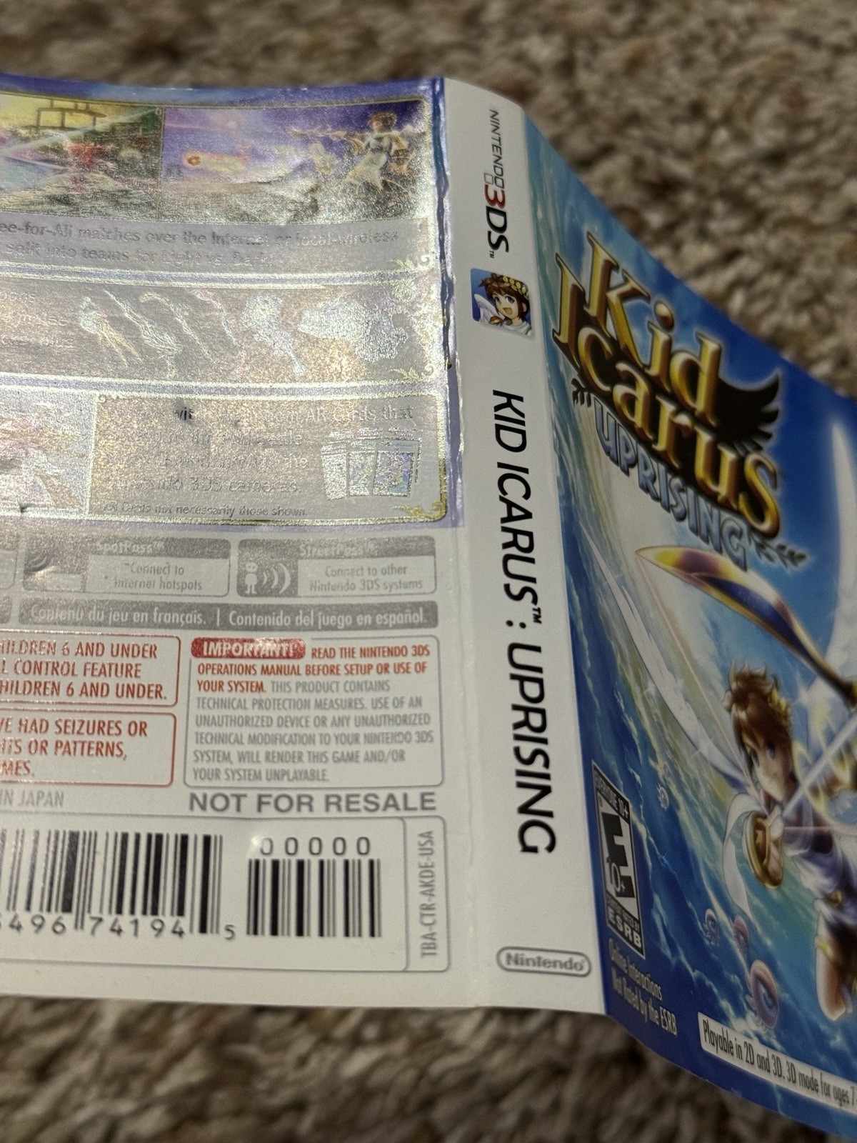 Kid Icarus: Uprising – Nintendo 3DS, USA Version, Rare