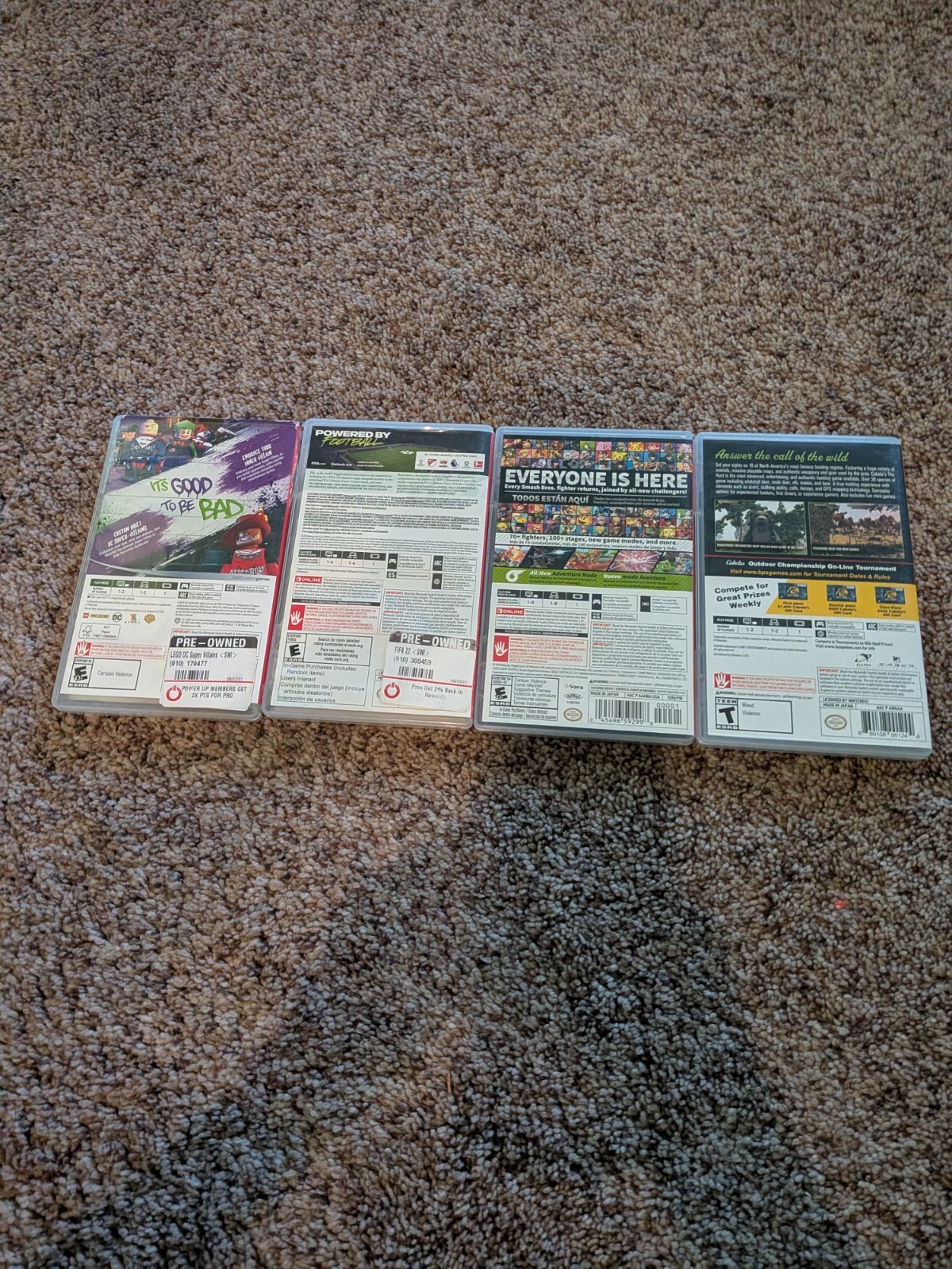 4 Nintendo games not used much with case and chip they all still work perfect!