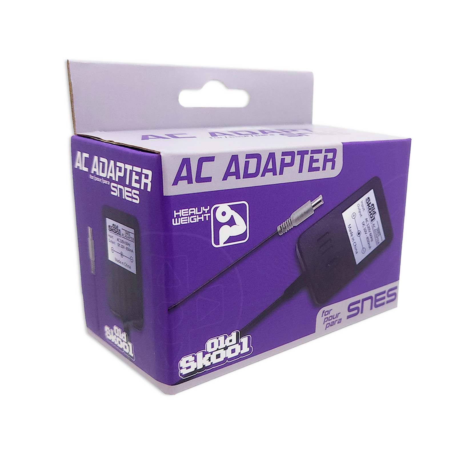 OLD SKOOL HEAVY WEIGHT AC ADAPTER FOR SUPER NINTENDO (SNES)