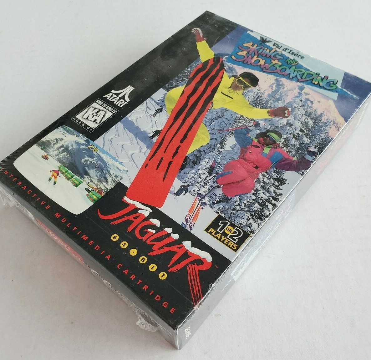 VAL D’ISERE SKIING & SNOWBOARDING Atari Jaguar Cartridge Complete in Box J9060E
