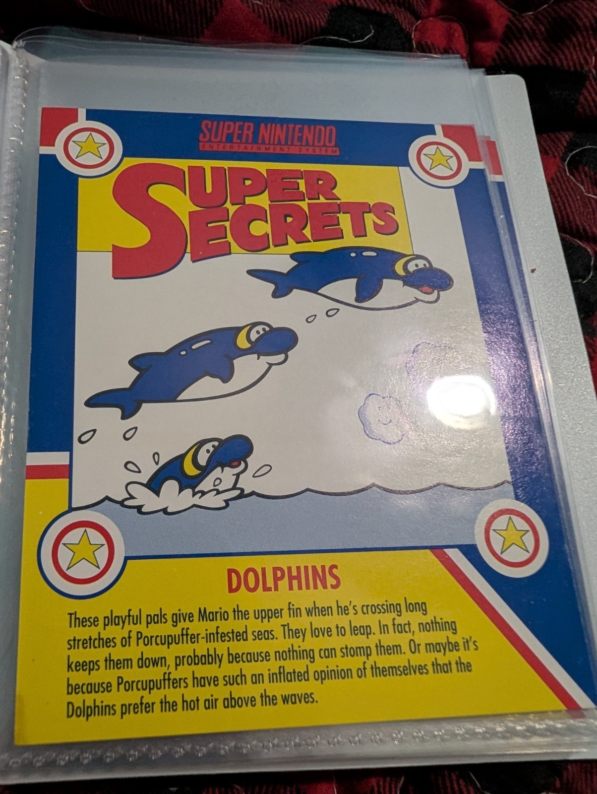 Super Mario Nintendo Secrets Pepsi Cards Complete Set In Notebook. Rare