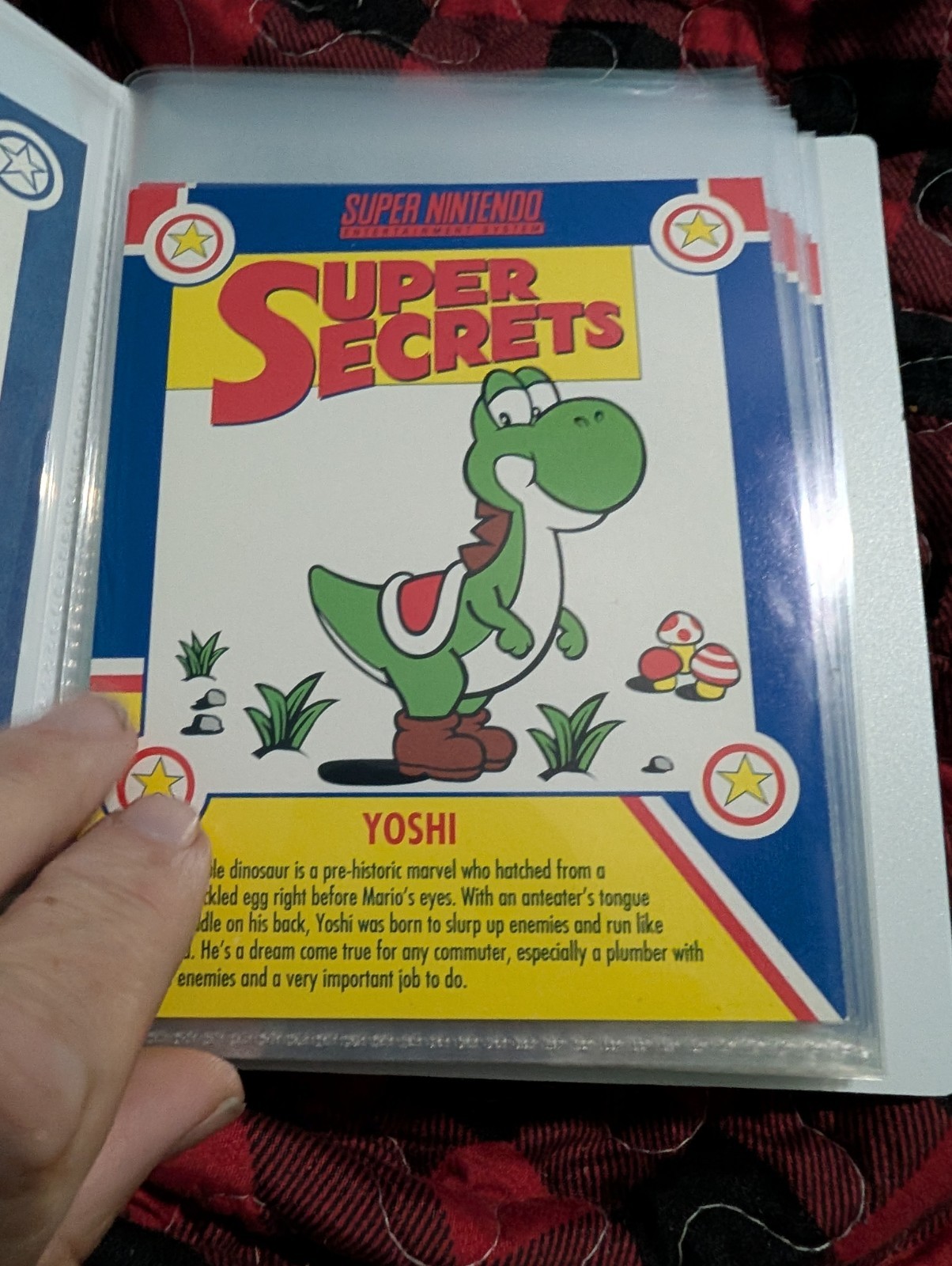 Super Mario Nintendo Secrets Pepsi Cards Complete Set In Notebook. Rare