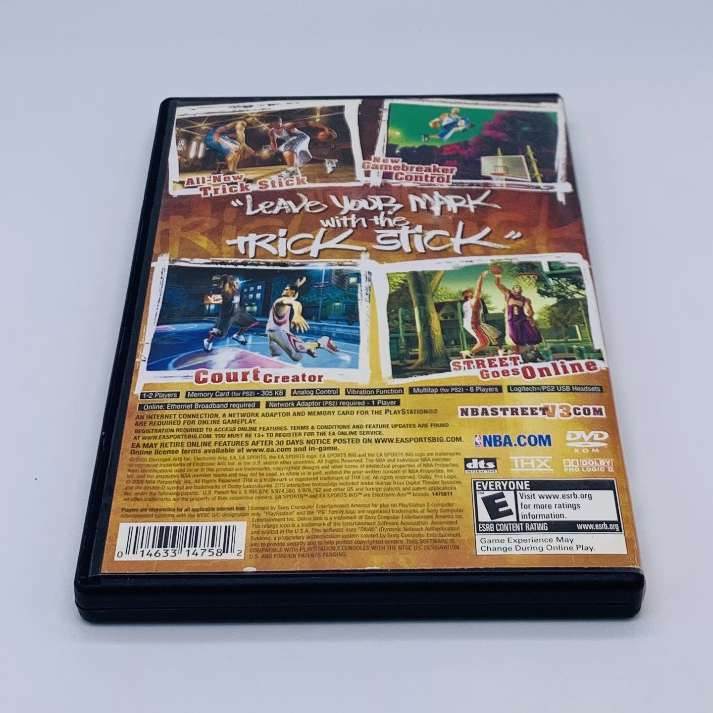 NBA Street V3 Sony PlayStation 2 PS2, 2005 EA Sports Big – No Manual Tested