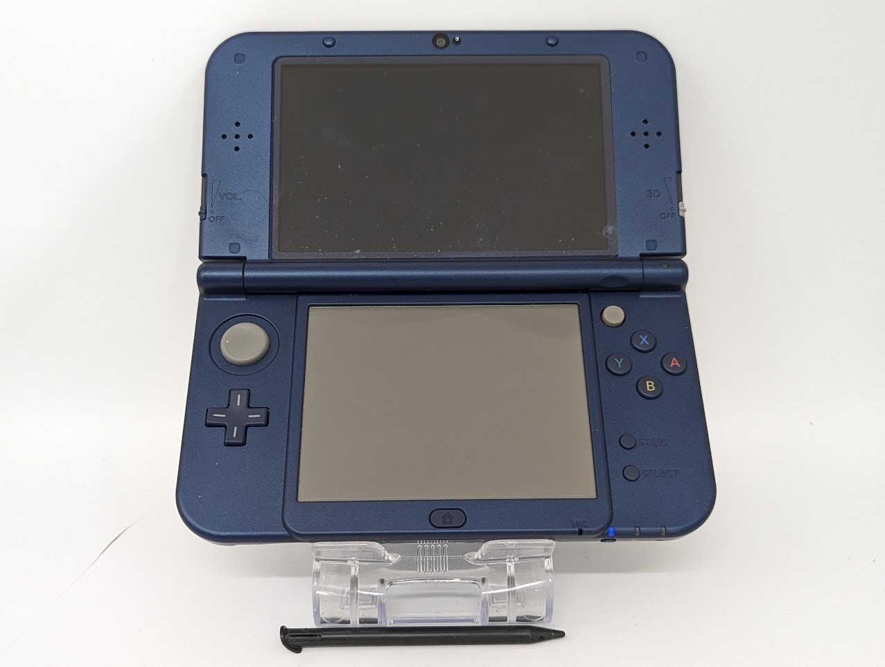 B755 Nintendo new 3DS LL XL console Metallic Blue w/box pen fx