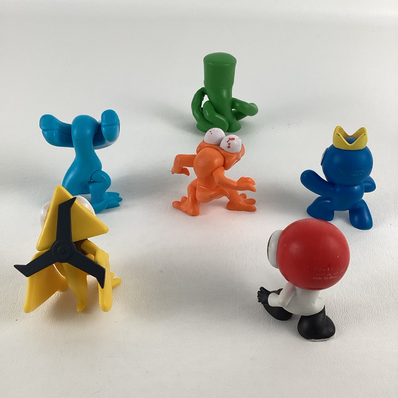 Rainbow Friends Roblox Survival Video Game PVC Figures Topper Lot Phatmojo 2023
