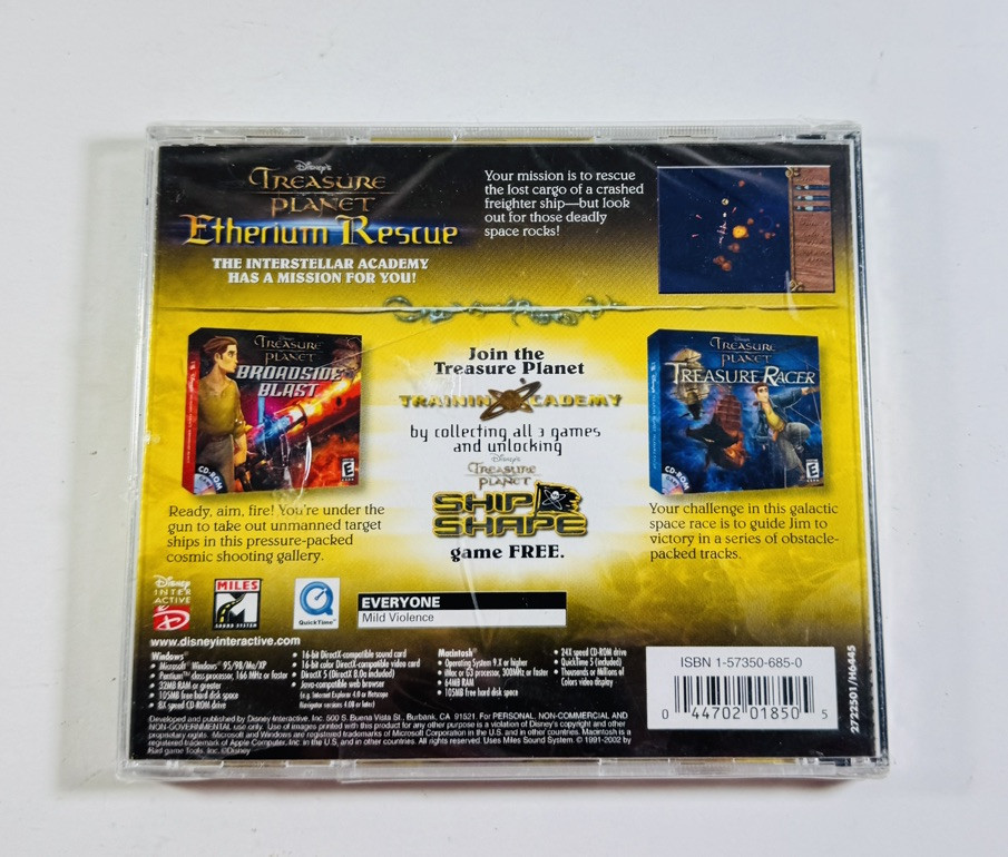 Disney’s Treasure Planet: Etherium Rescue (Windows/Mac, 2002) New ML367
