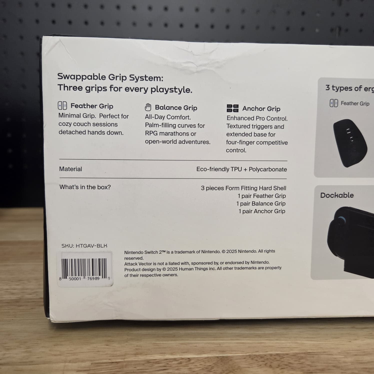Genki Attack Vector Swappable Grip Case for Switch 2
