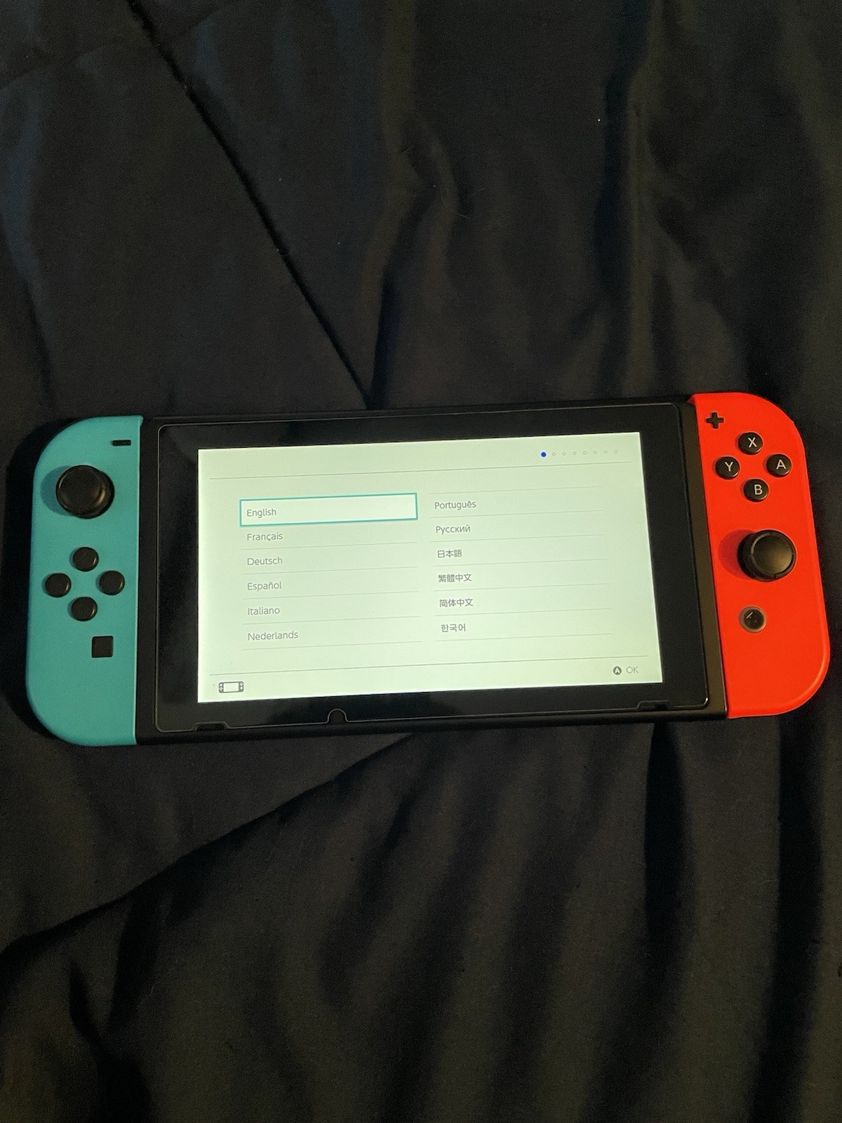 Nintendo Switch Console HAC-001 Set Used Tested Working w/ Micro SD Card