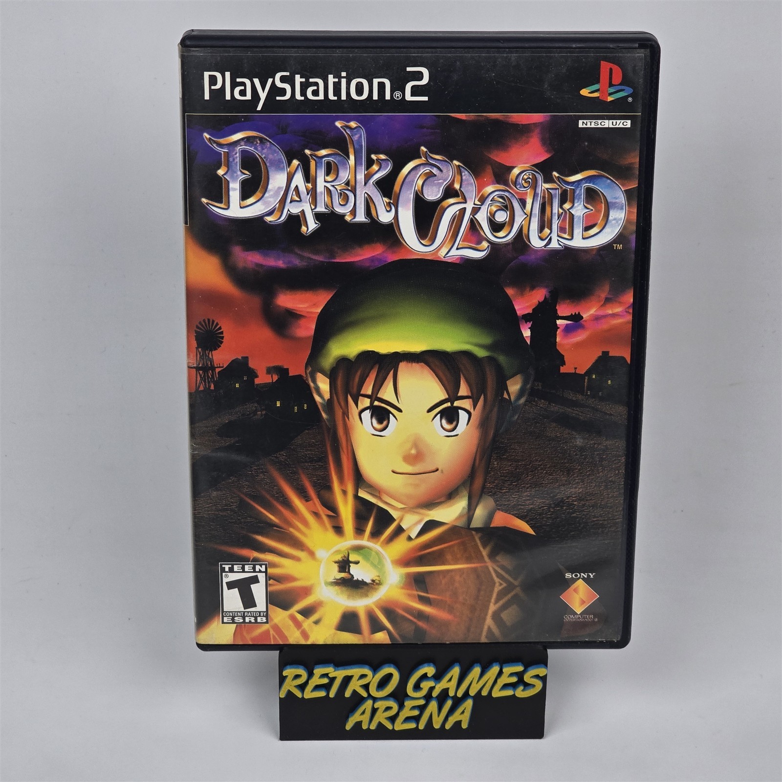 Dark Cloud (PlayStation 2 PS2) Black Label Case & Disc
