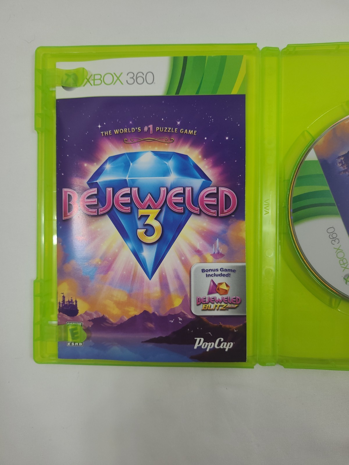 Bejeweled 3 ( Xbox 360, 2011) Complete w/ Manual CIB, TESTED!