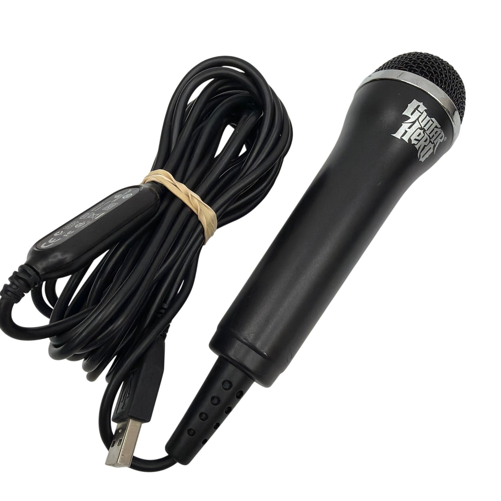 Guitar Hero Wired USB Microphone MINE-UR20 Black Tested Working