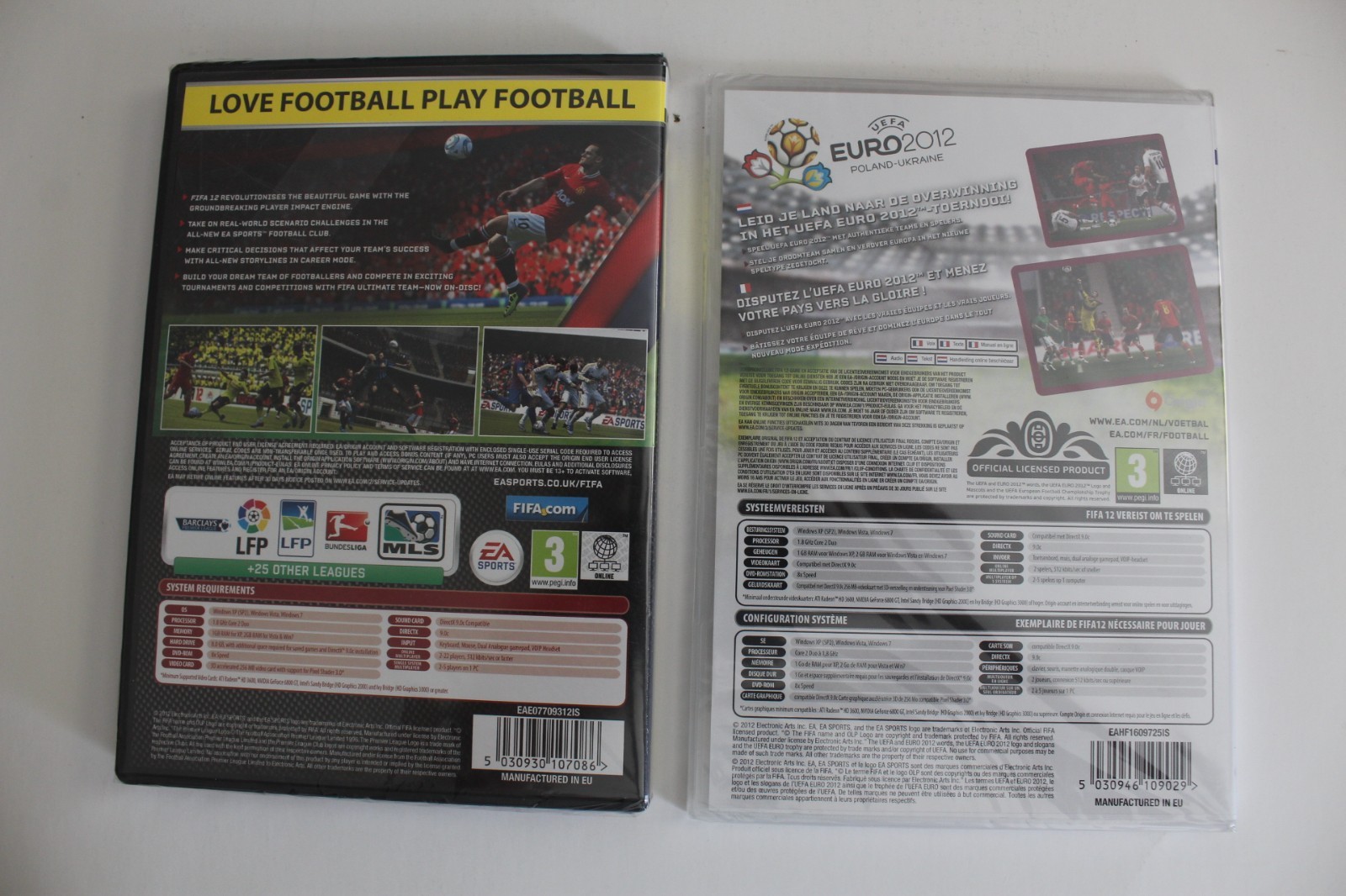 FIFA 12 (Soccer) 2012 and UEFA Euro 2012 Ukraine Poland EA Sports 2x PC Game NEW