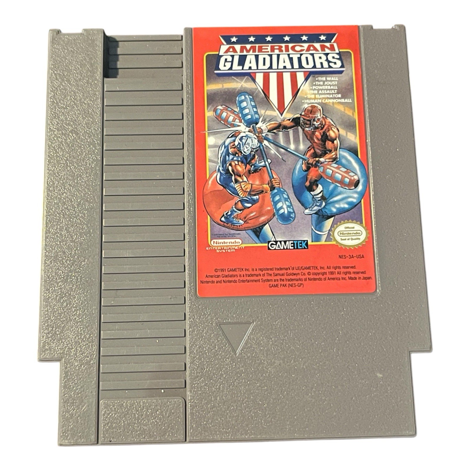American Gladiators NES Nintendo Tested Working GameTek Cartridge