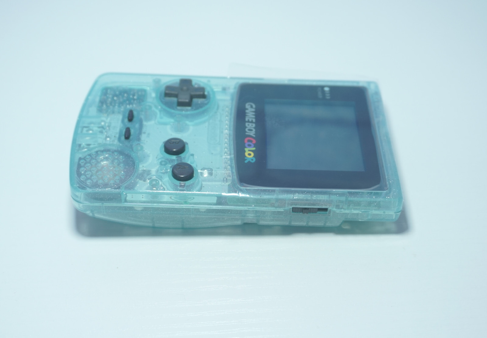 Transparent Crystal Blue Gameboy Color GBC CGB-001 Handheld Videogame Console