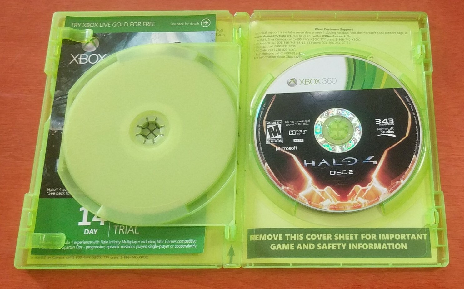 Halo 4 Microsoft Xbox 360 Studios 343 Industries Havok Dolby Digital Mature