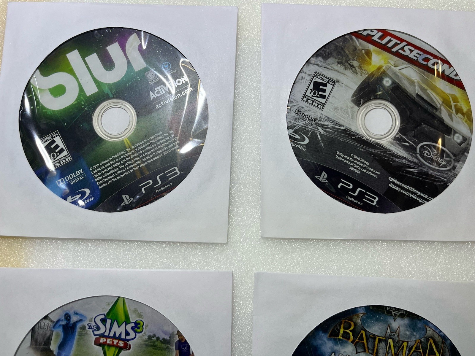 LOT!!! 6x Game Blur,split Second, Jax And Dexter,the Sims 3 Pets,Batma & Mw3 PS3