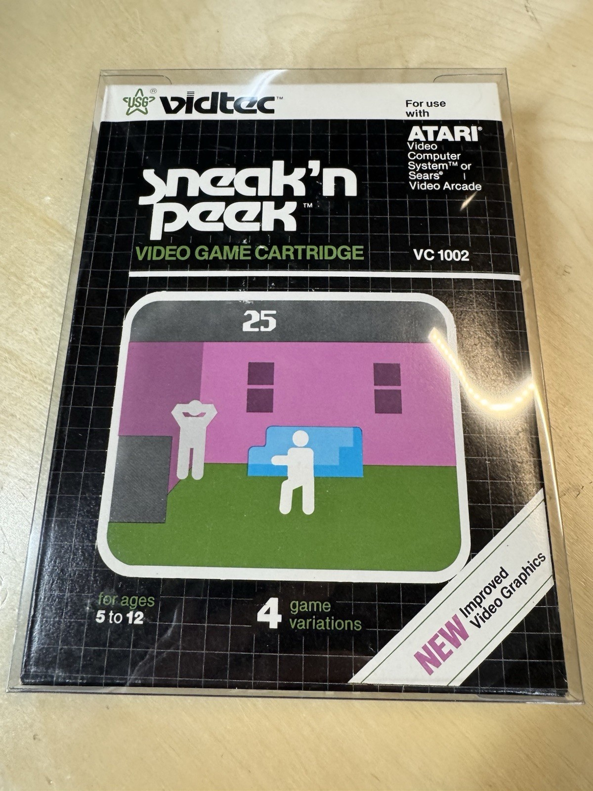 Atari 2600 Space Jockey – Towering Infernal – Sneak’n Peek – 3 Games – All CIB