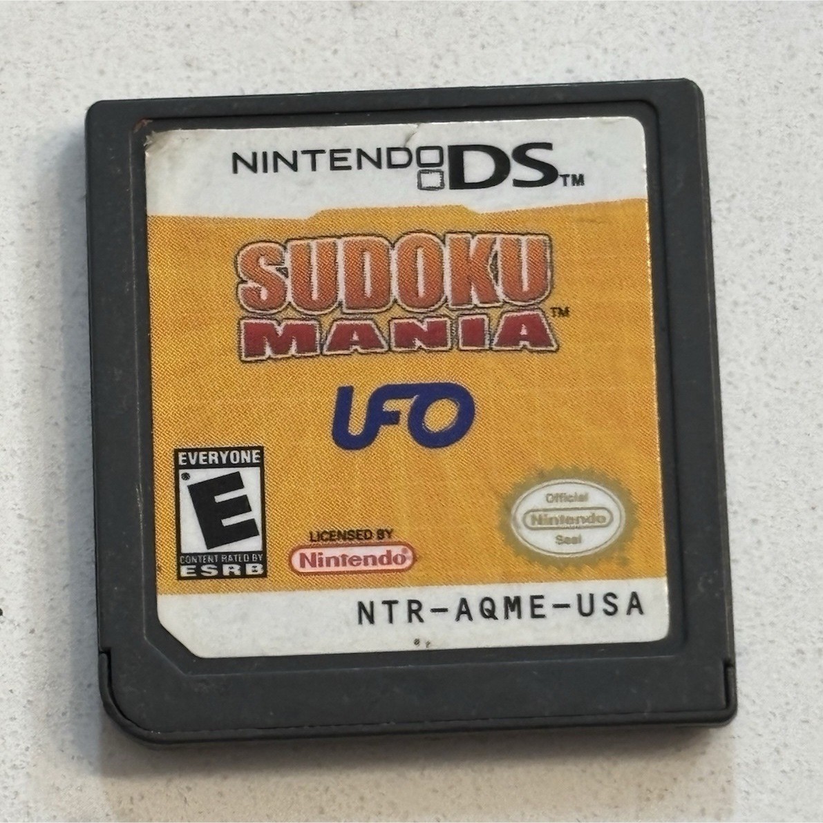 UFO Interactive Sudoku Mania Nintendo DS E-Everyone NTSC-U/C Game Cartridge