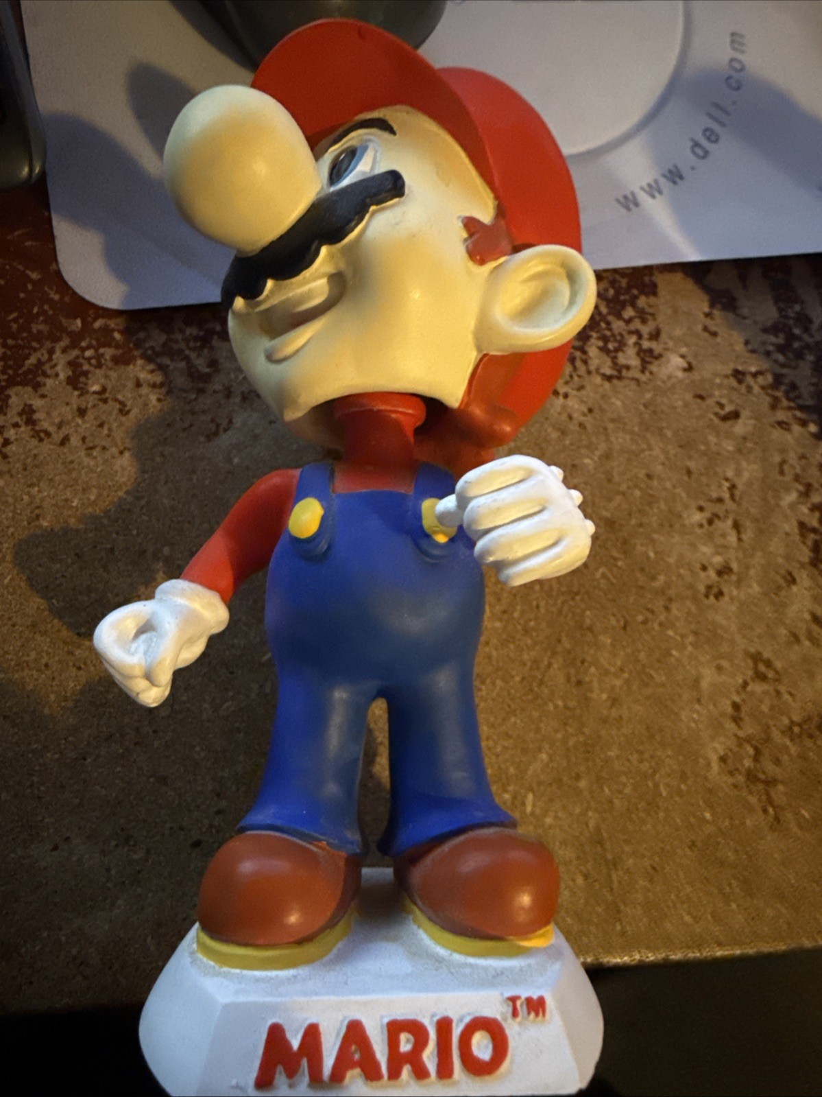 Vintage MARIO Bobblehead Nintendo Figure Bobble Toysite 2001