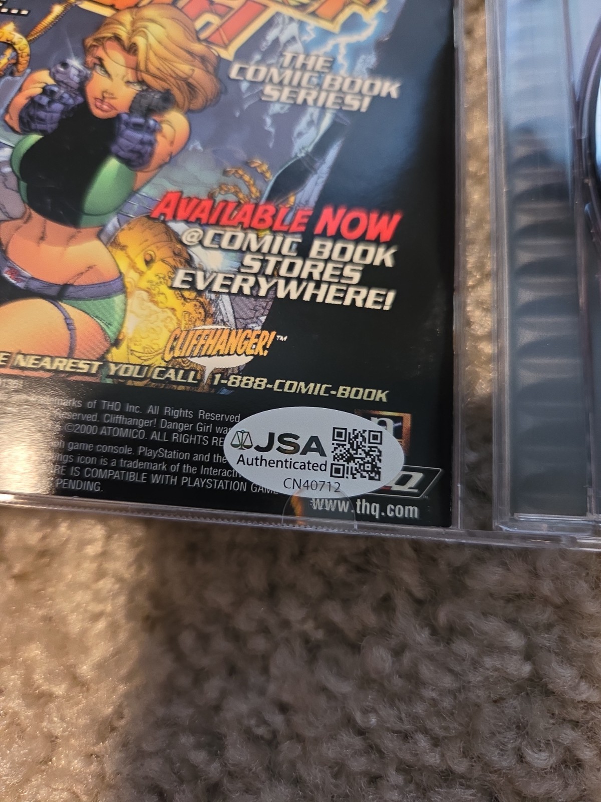 Danger Girl Sony PlayStation PS1 CIB Signed By J Scott Campbell JSA Verified