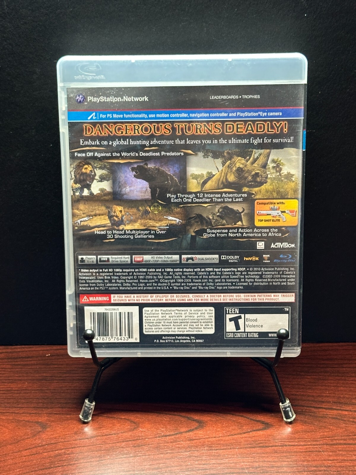 Cabela’s Dangerous Hunts 2011 PlayStation 3 PS3 NM Complete
