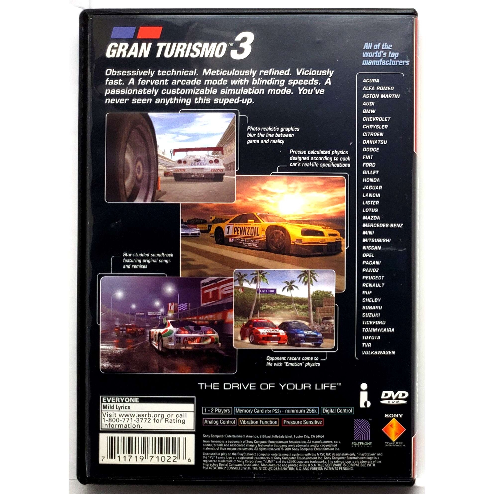Gran Turismo 3 – Sony Playstation 2 Pristine Authentic 180 Day Guarantee PS2