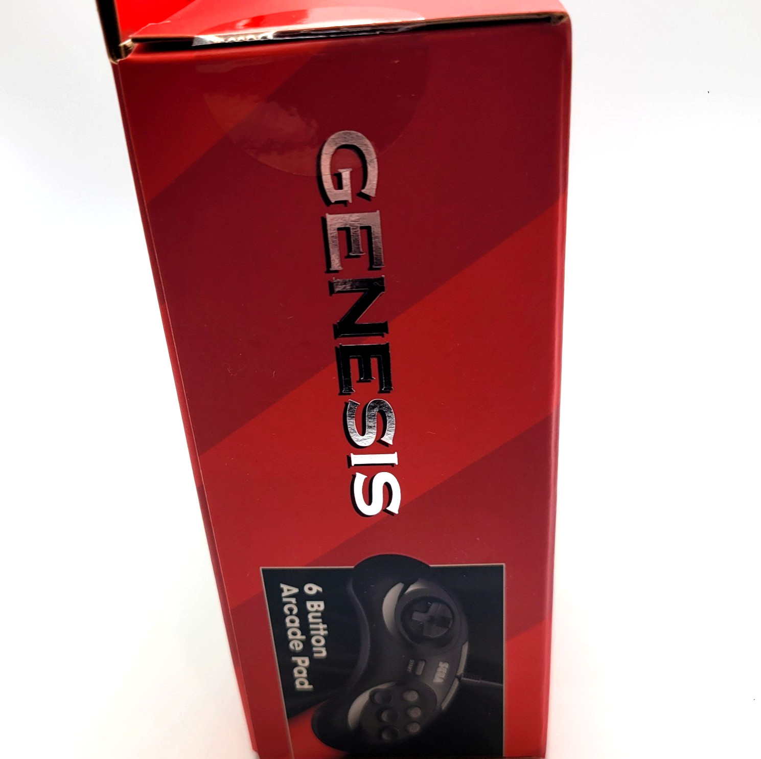 Retro-Bit Official Sega Genesis Controller 6-Button Arcade Pad – Black