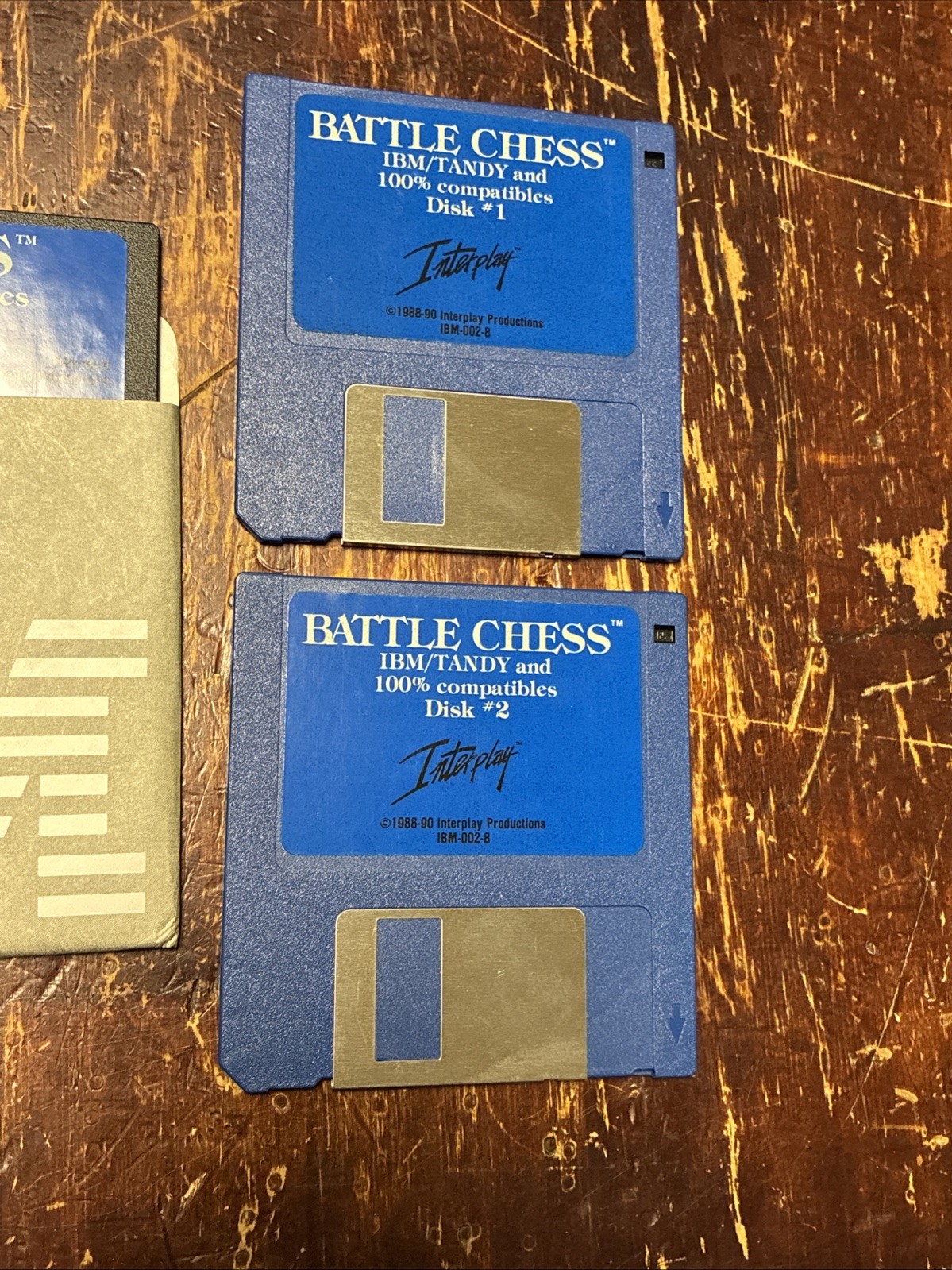 1990 Battle Chess – MS-DOS PC Computer Video Game Floppy Disks (3.5” & 5.25”)