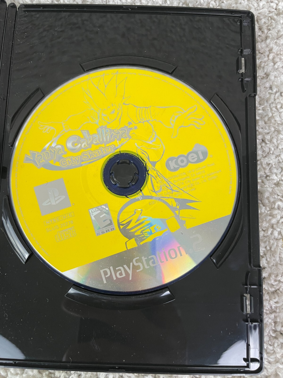 Sony PlayStation 2 Koei 2001 Yanya Caballista City Skater Rated E Untested
