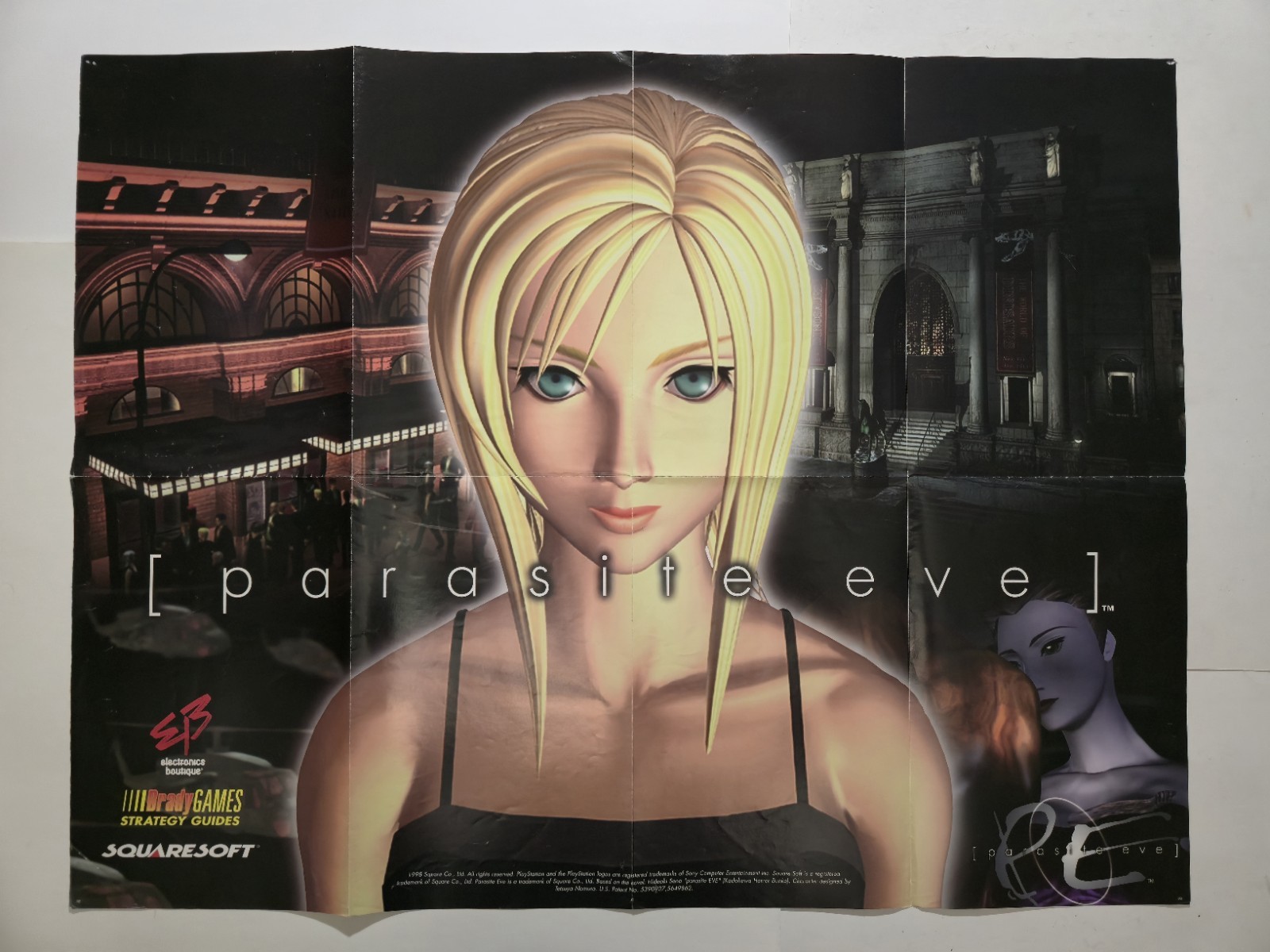 RARE Parasite Eve 1998 Electronics Boutique Brady Games 28″ Promotional Poster