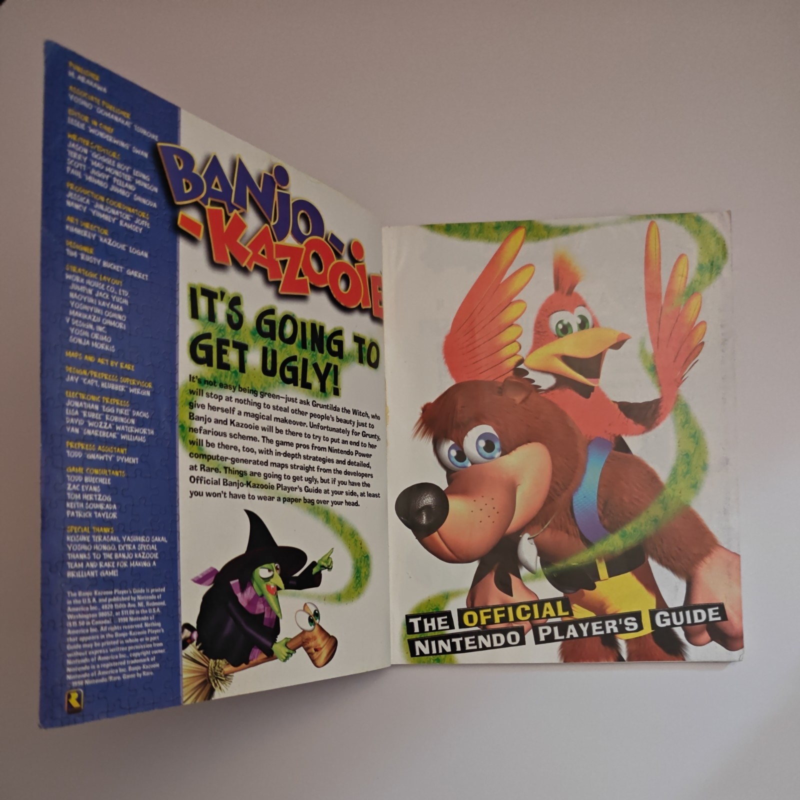 Banjo Kazooie (Nintendo 64) Nintendo Power Player’s Strategy Guide With Map