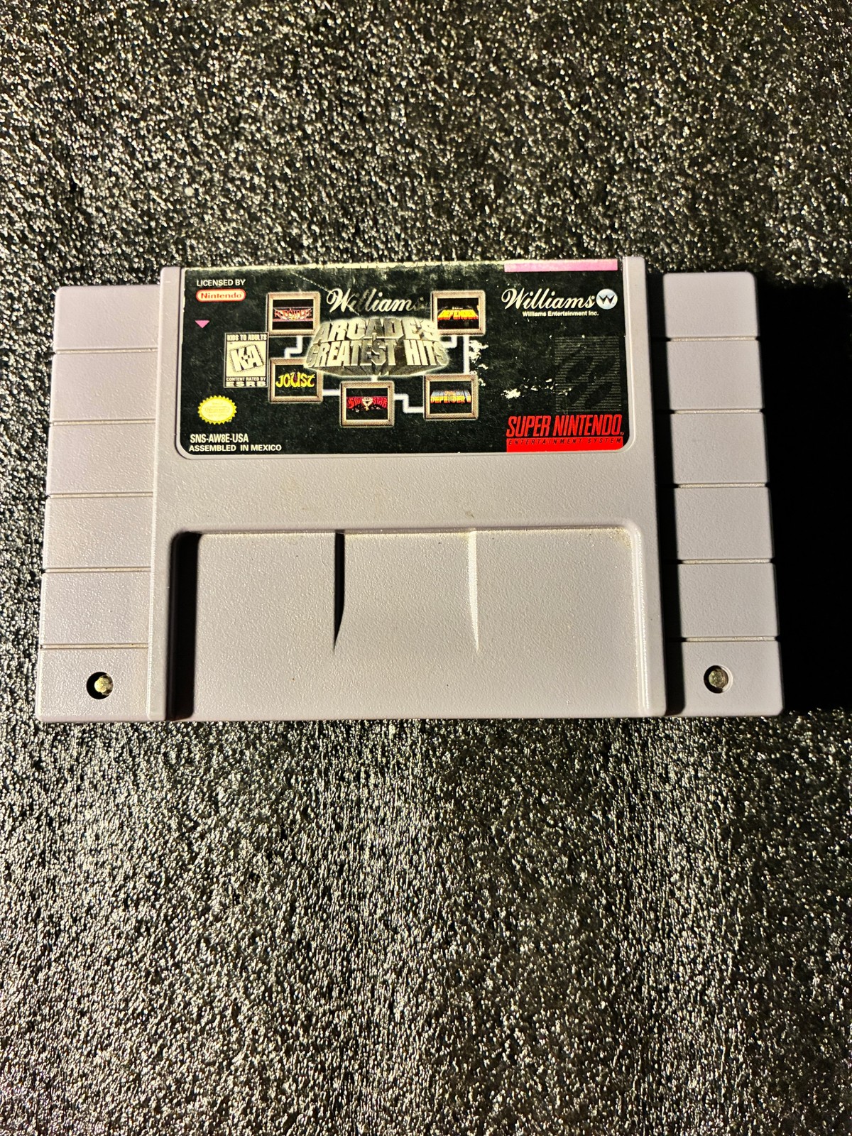 Nintendo SNES Arcade’s Greatest Hits Game Cartridge