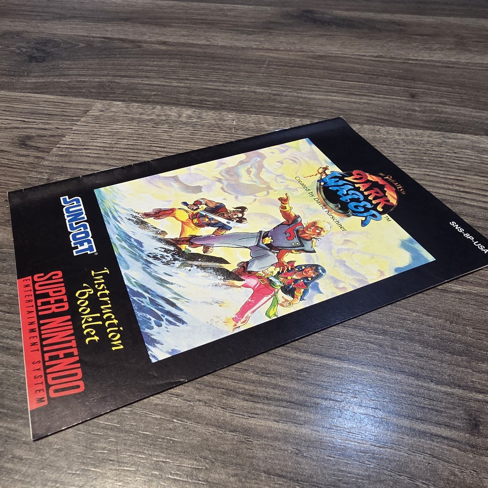 The Pirates Of Dark Water Super Nintendo SNES Original Manual Booklet Only Rare