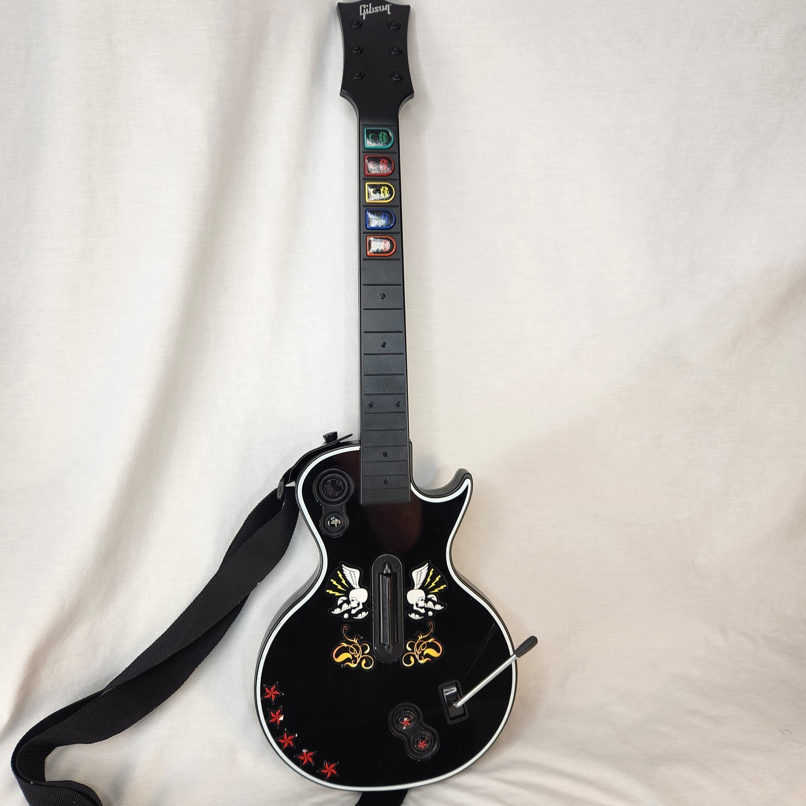 PS3 Guitar Hero Controller Les Paul Red Octane Playstation 3 95121.805 Untested
