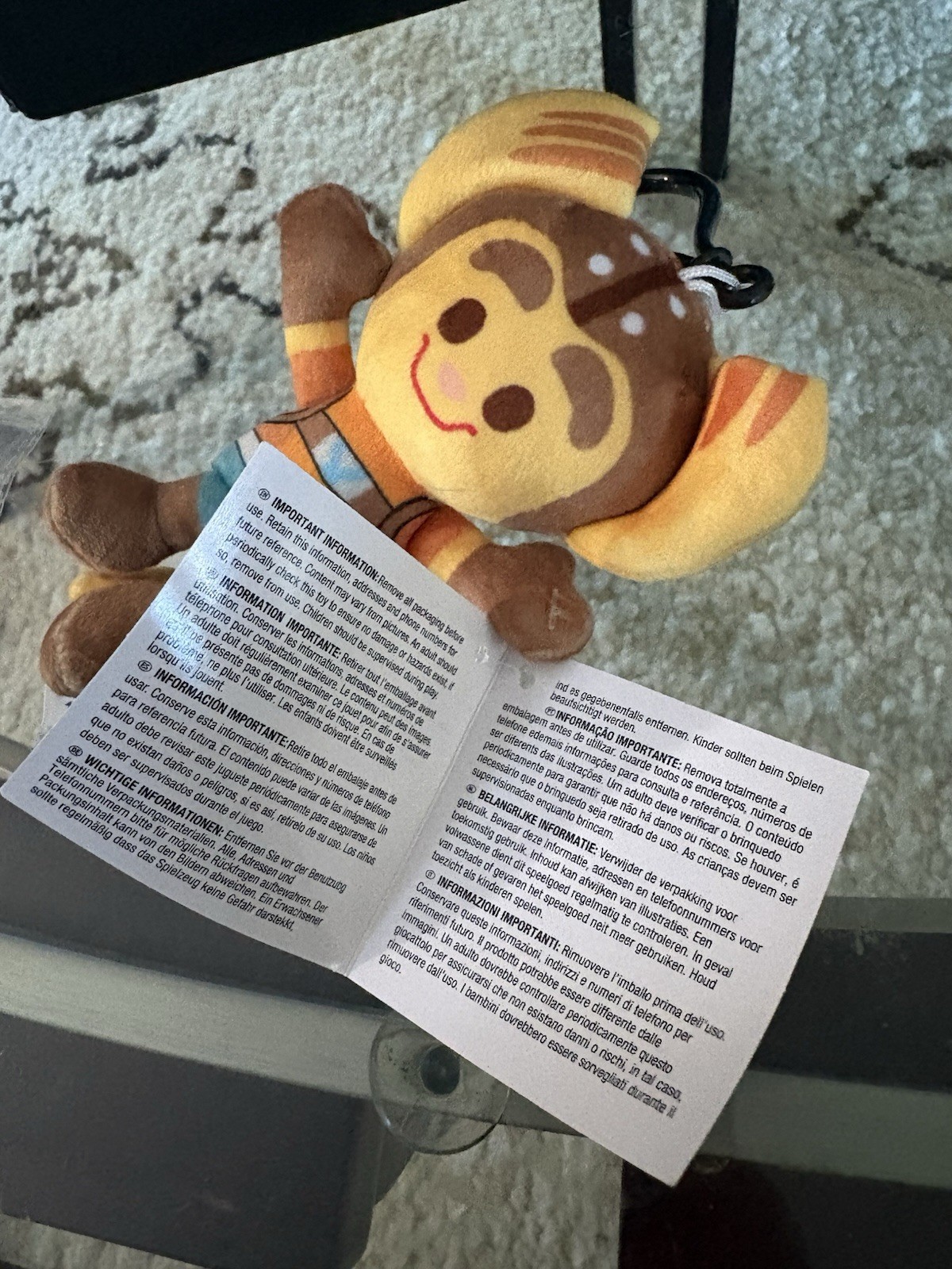 New JINX RATCHET & CLANK RIFT APART RATCHET PLUSH KEYCHAIN KEYRING CLIPSTER