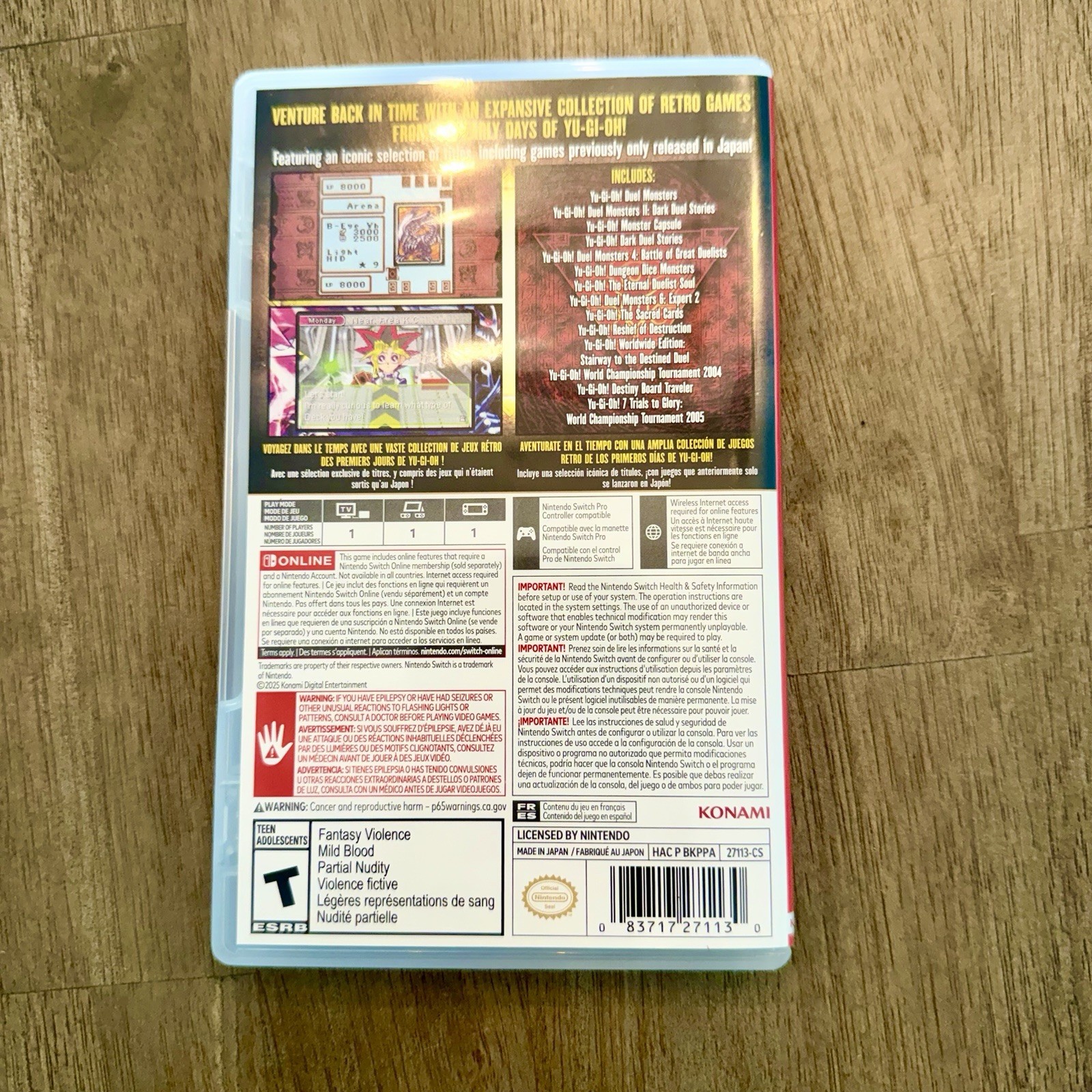 Yu-Gi-Oh! Nintendo Switch Early Days Collection 27113, Konami (NEW, GAME ONLY)