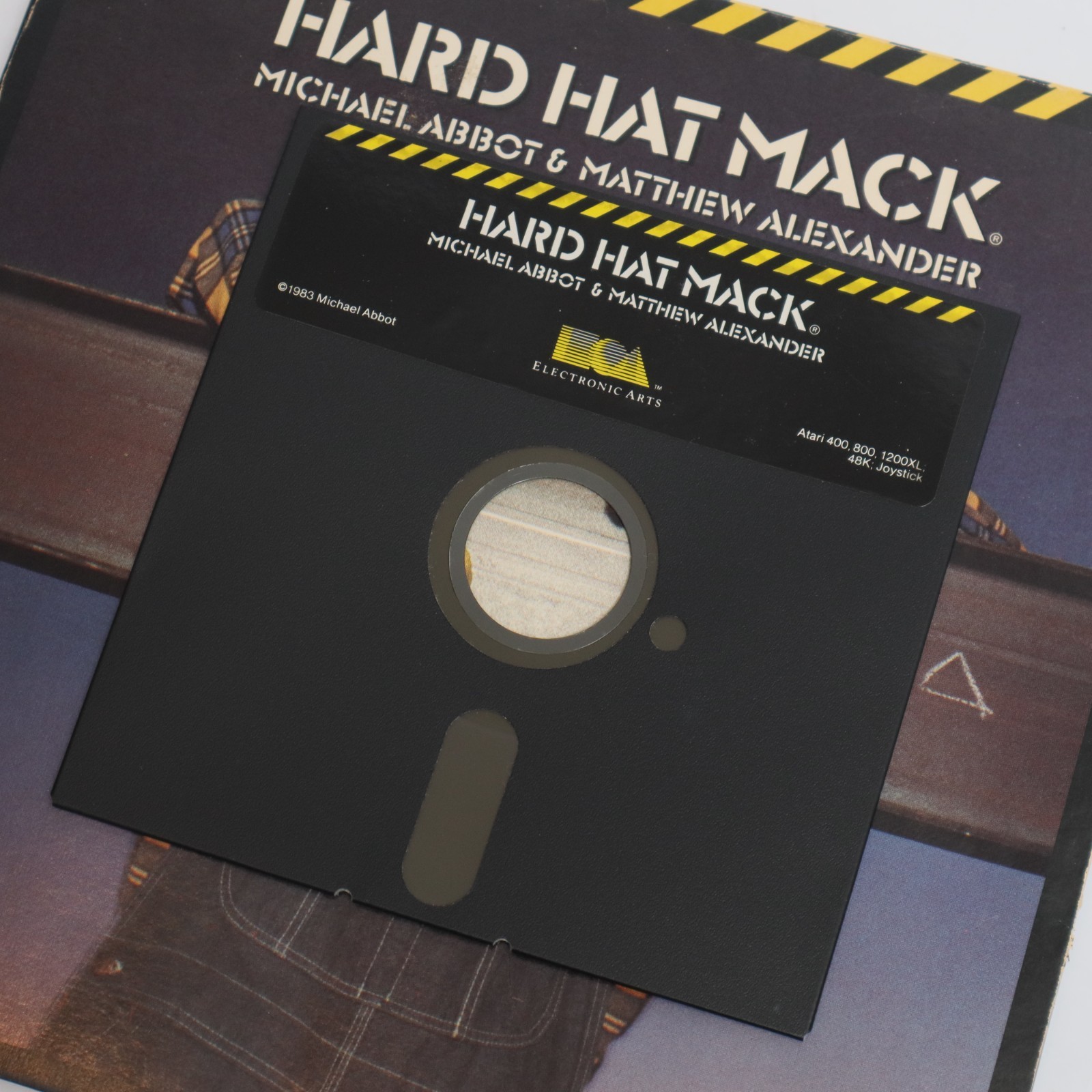 Hard Hat Mack 1983 Electronic Arts Atari Home Computers Platform Excellent Cond