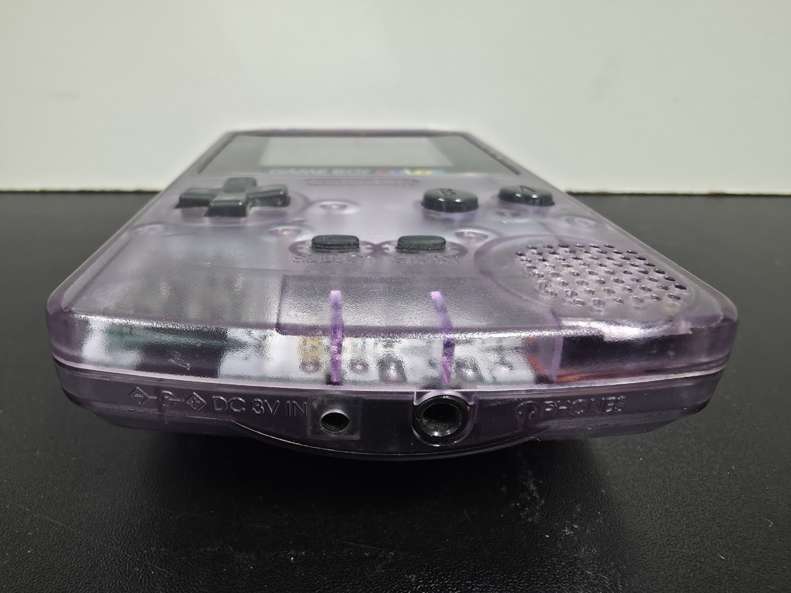 Nintendo Gameboy Color Atomic Translucent Purple Console CGB-001 USED/FOR PARTS