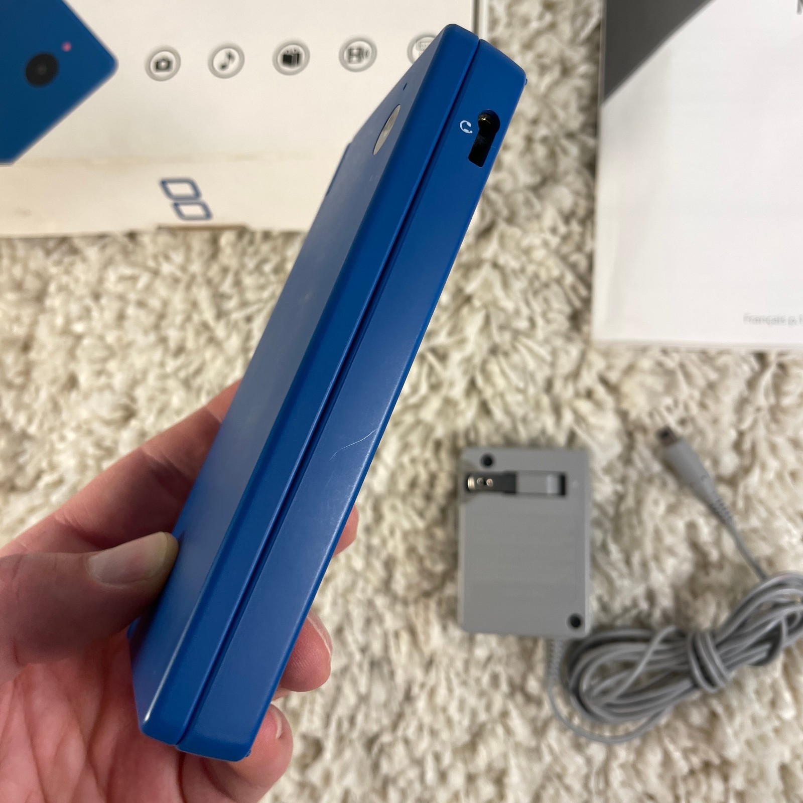 Nintendo DSi Matte Blue Handheld Console System TWL-001 Complete in Box CIB