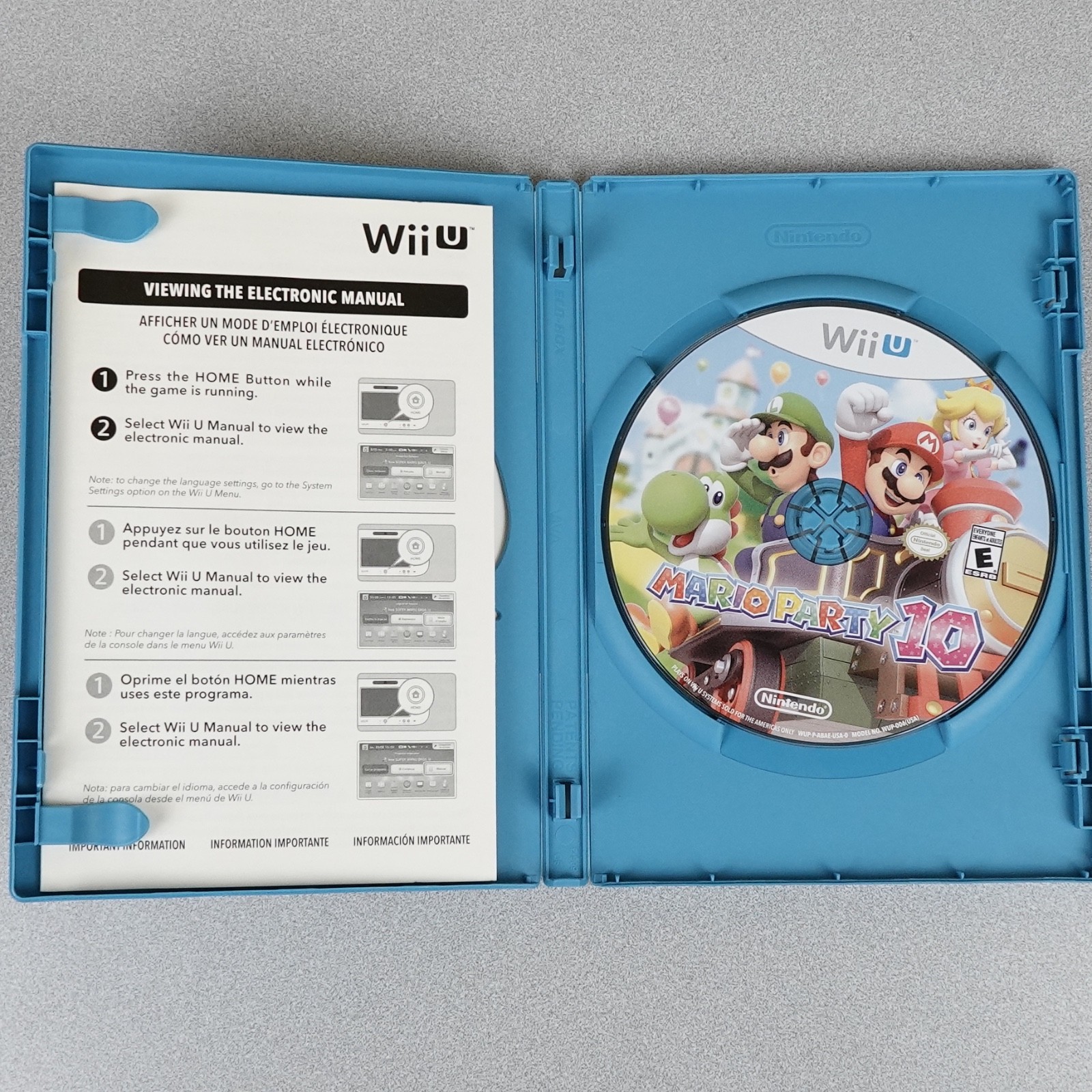 Mario Party 10 Nintendo Wii U Good Free Shipping